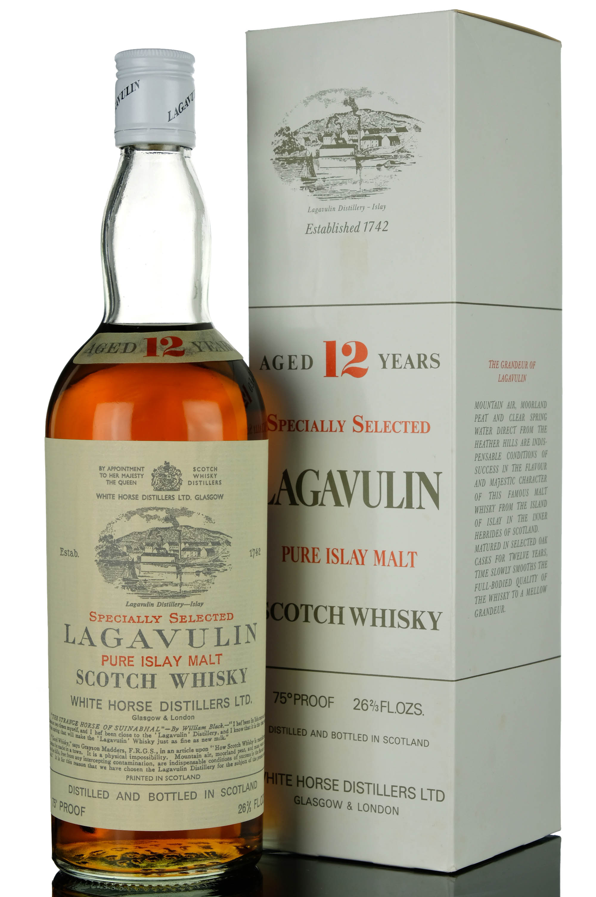 Lagavulin 12 Year Old - White Horse - Early 1970s