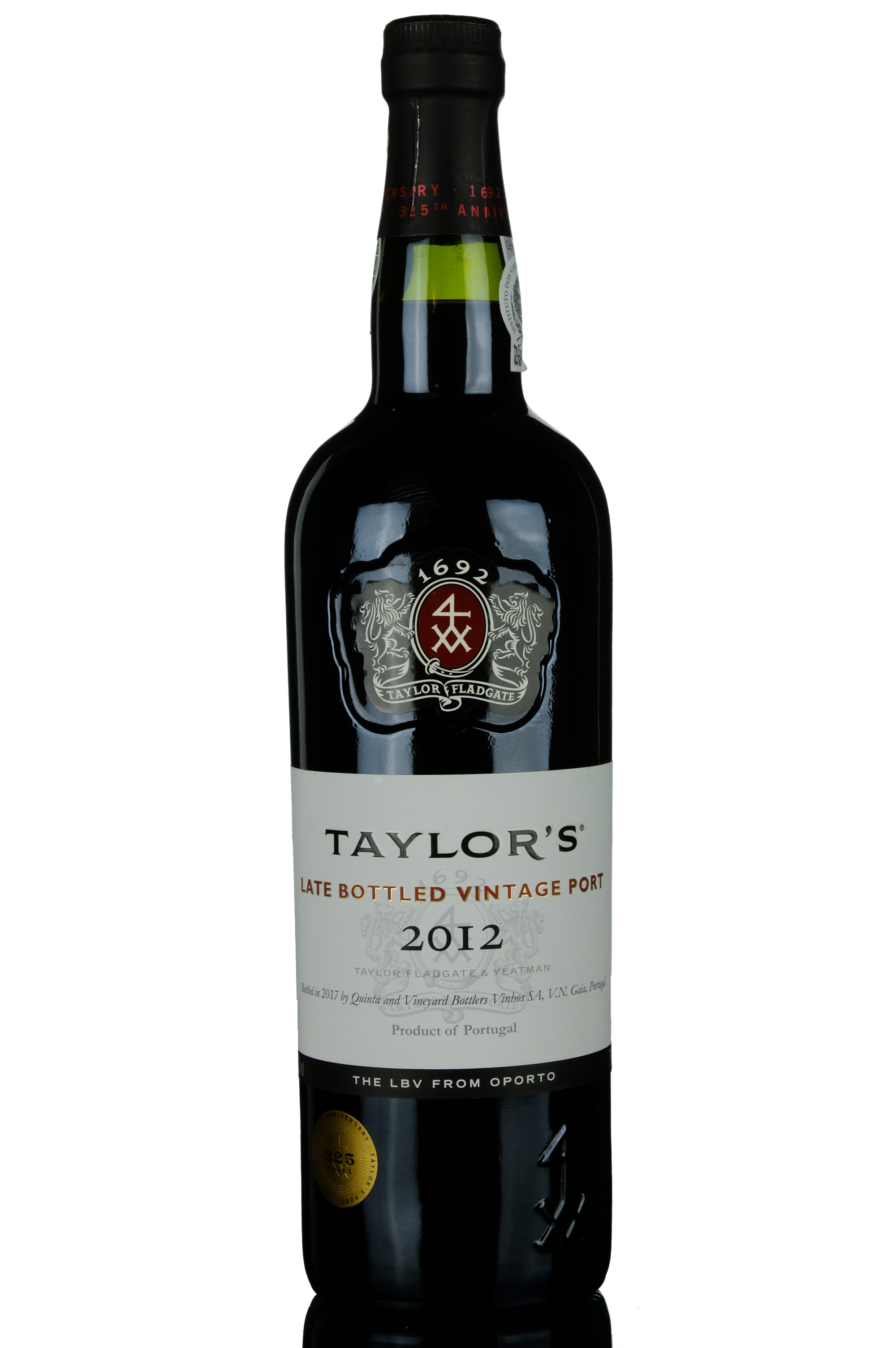 Taylors 2012 Late Bottled Vintage Port Bottled 2017 325th Anniversary