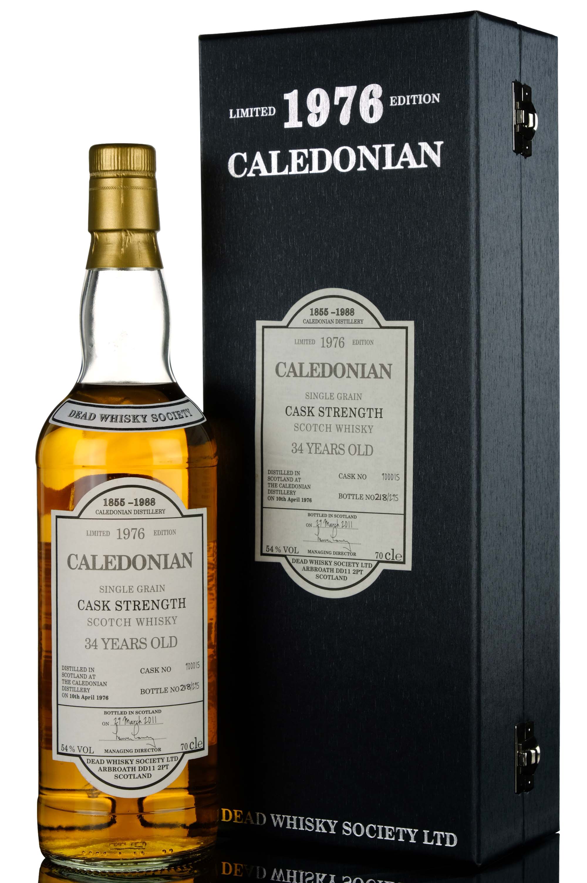 Caledonian 19762011 34 Dead Whisky Society Single Cask 900015