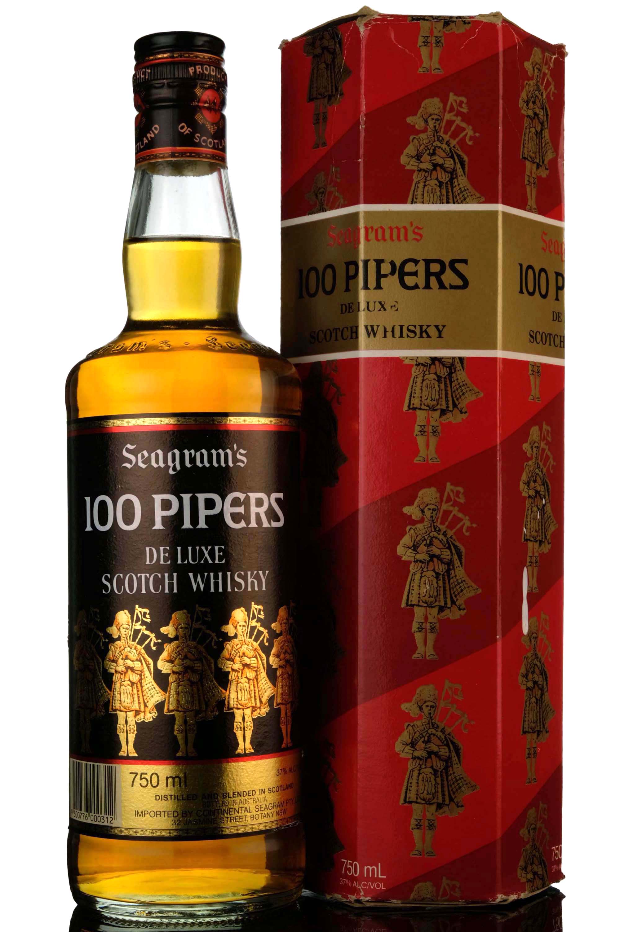 Seagrams 100 Pipers - 1980s