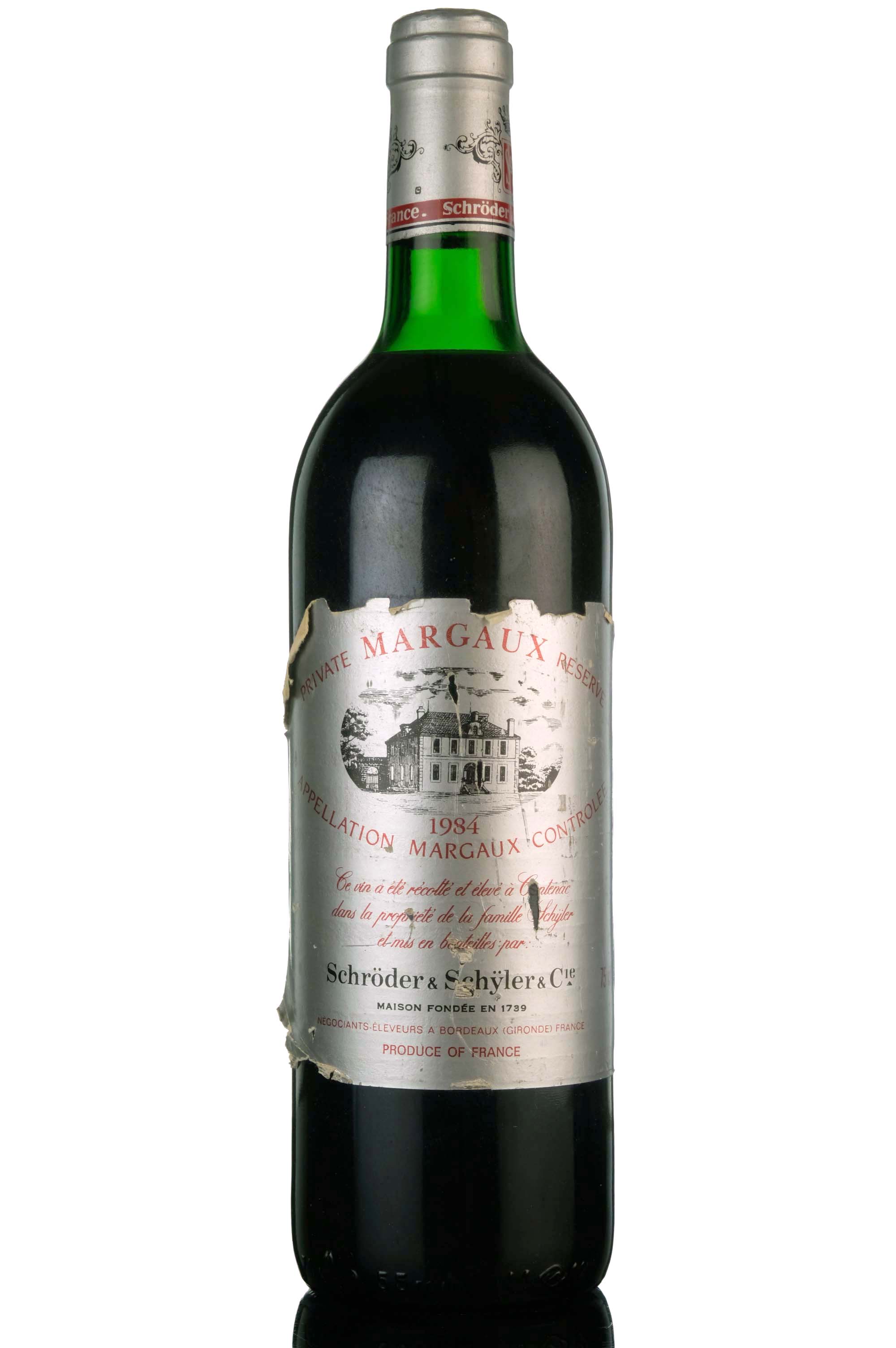 Schroder & Schyler 1984 Margaux Private Reserve