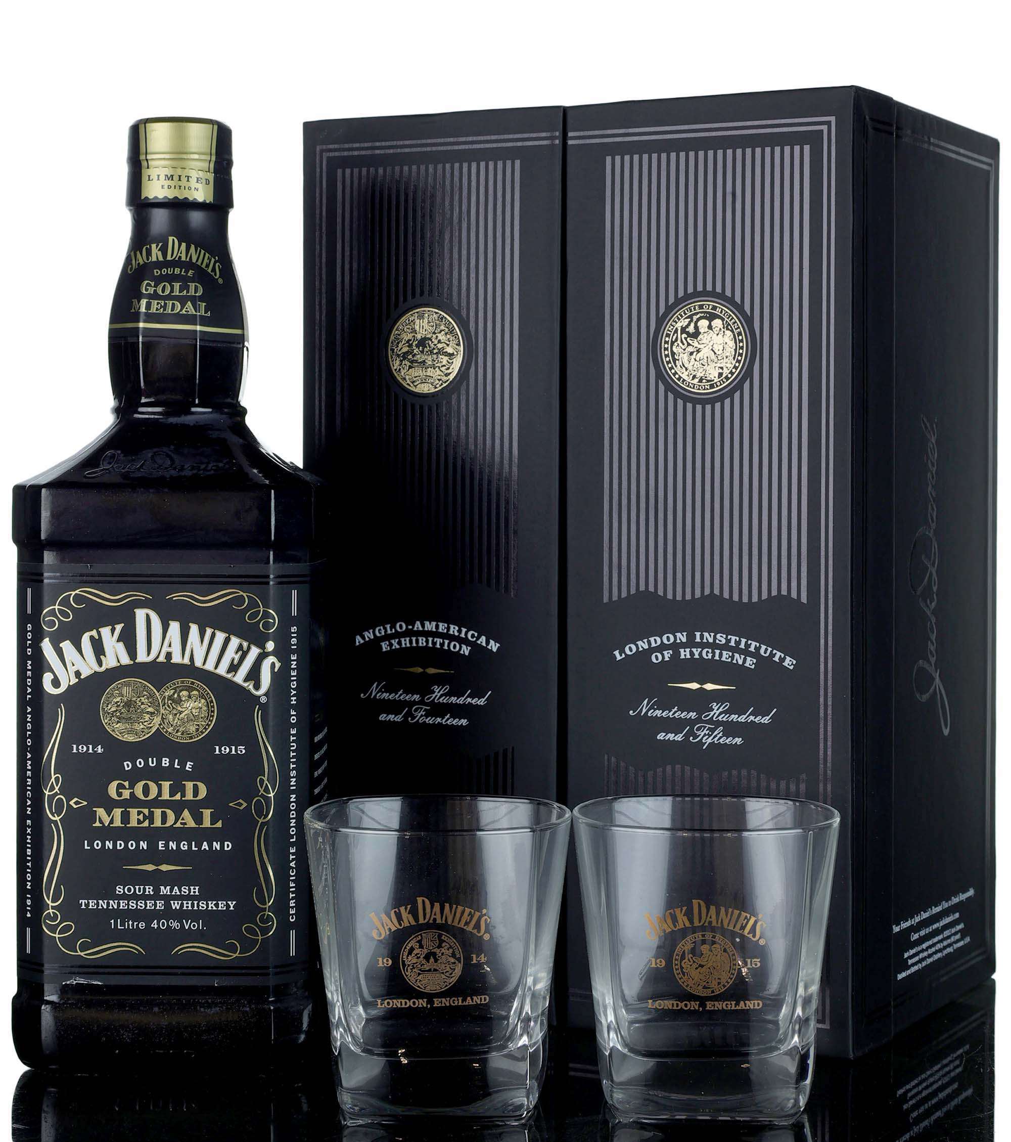 Jack Daniels Double Gold Medal London 1914-1915 - 2012 Release - 1 Litre - Presentation Se