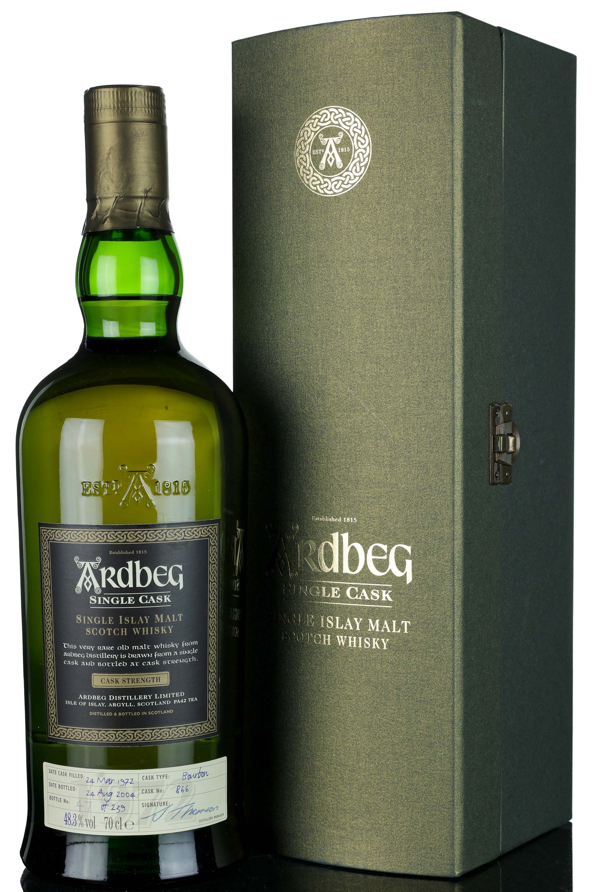 Ardbeg 1972-2004 - 32 Year Old - Single Cask 866 - Oddbins Exclusive