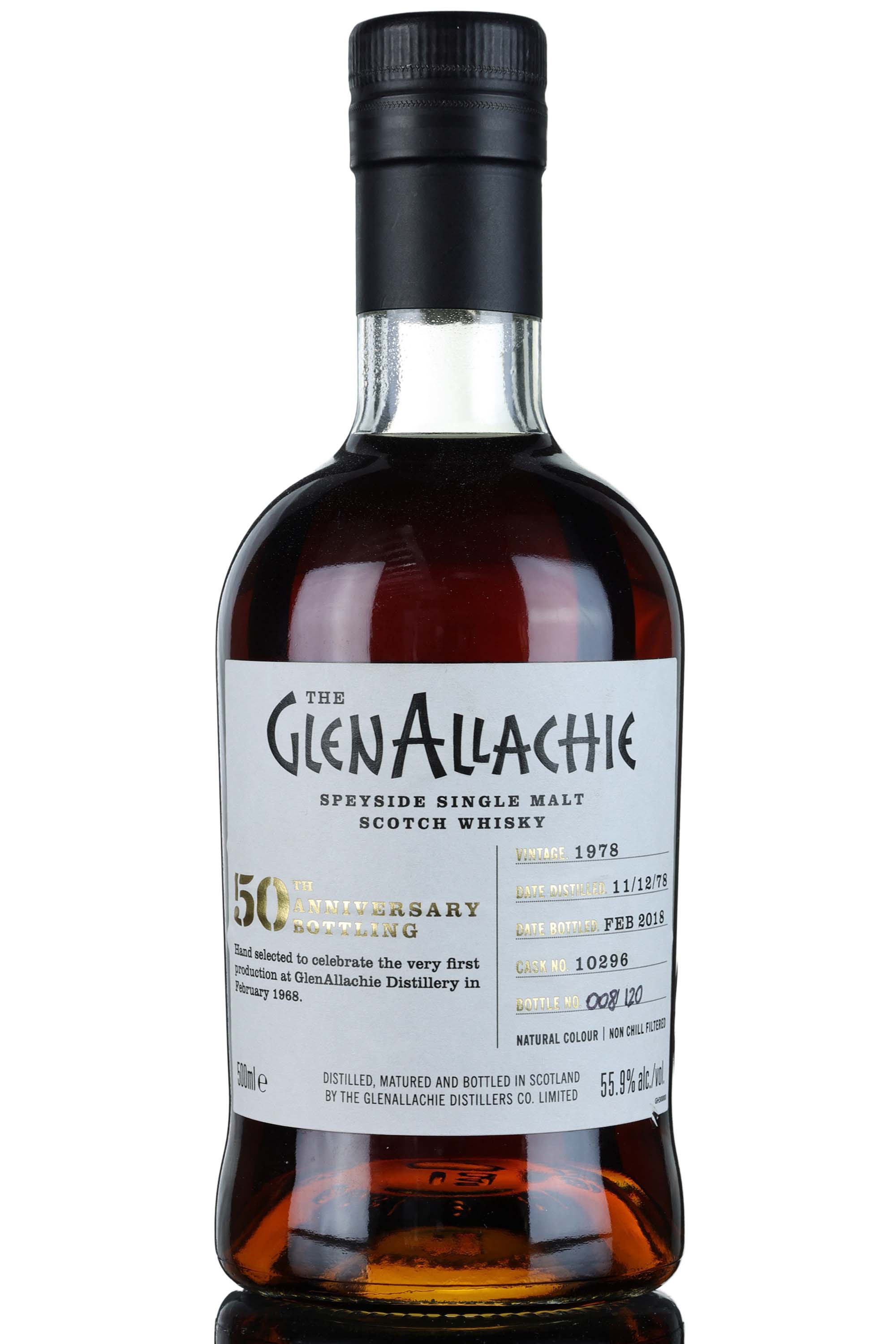 Glenallachie 1978-2018 - 39 Year Old - Single Cask 10296 - 50th Anniversary