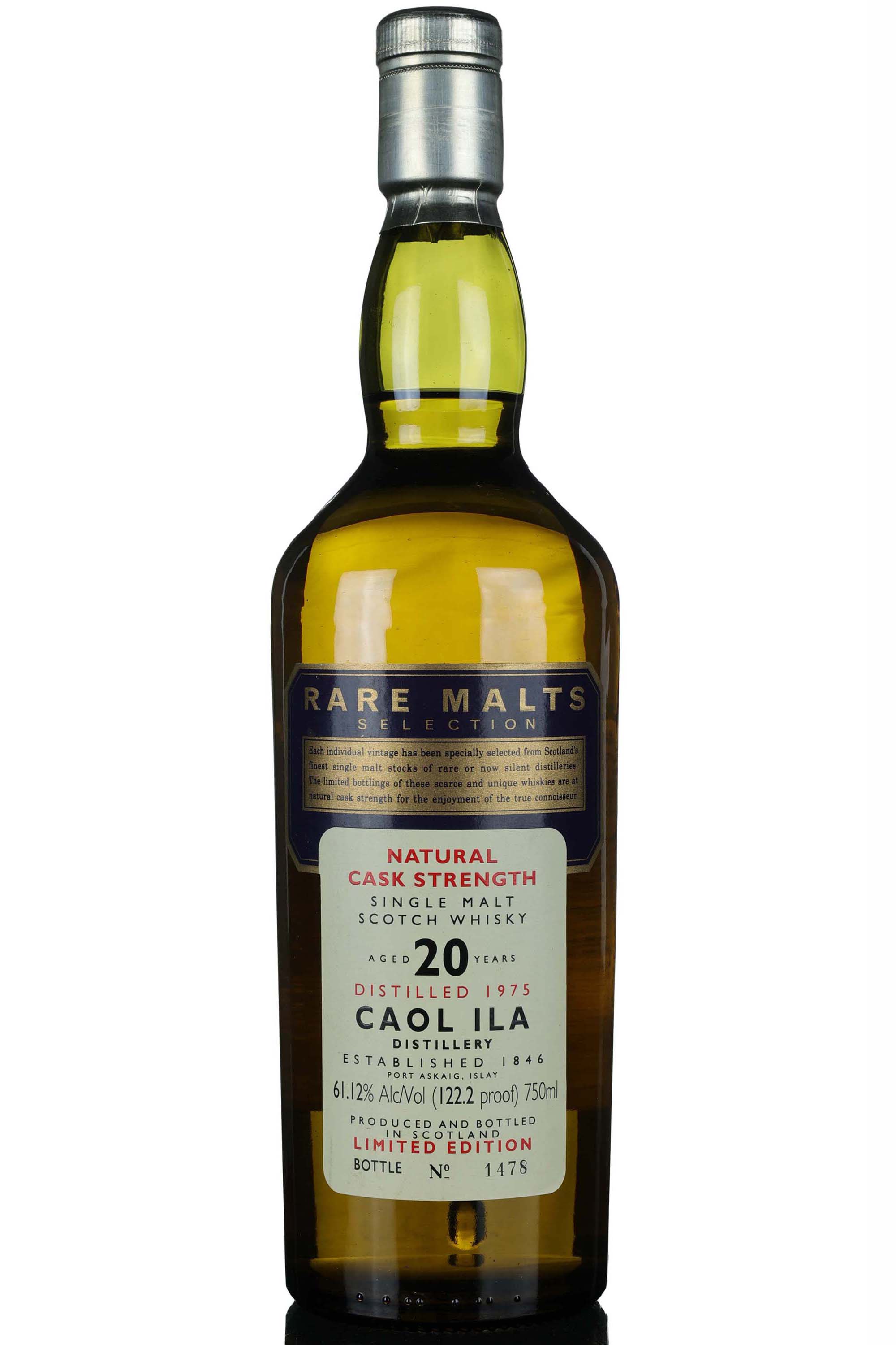 Caol Ila 1975 - 20 Year Old - Rare Malts 61.12% - USA