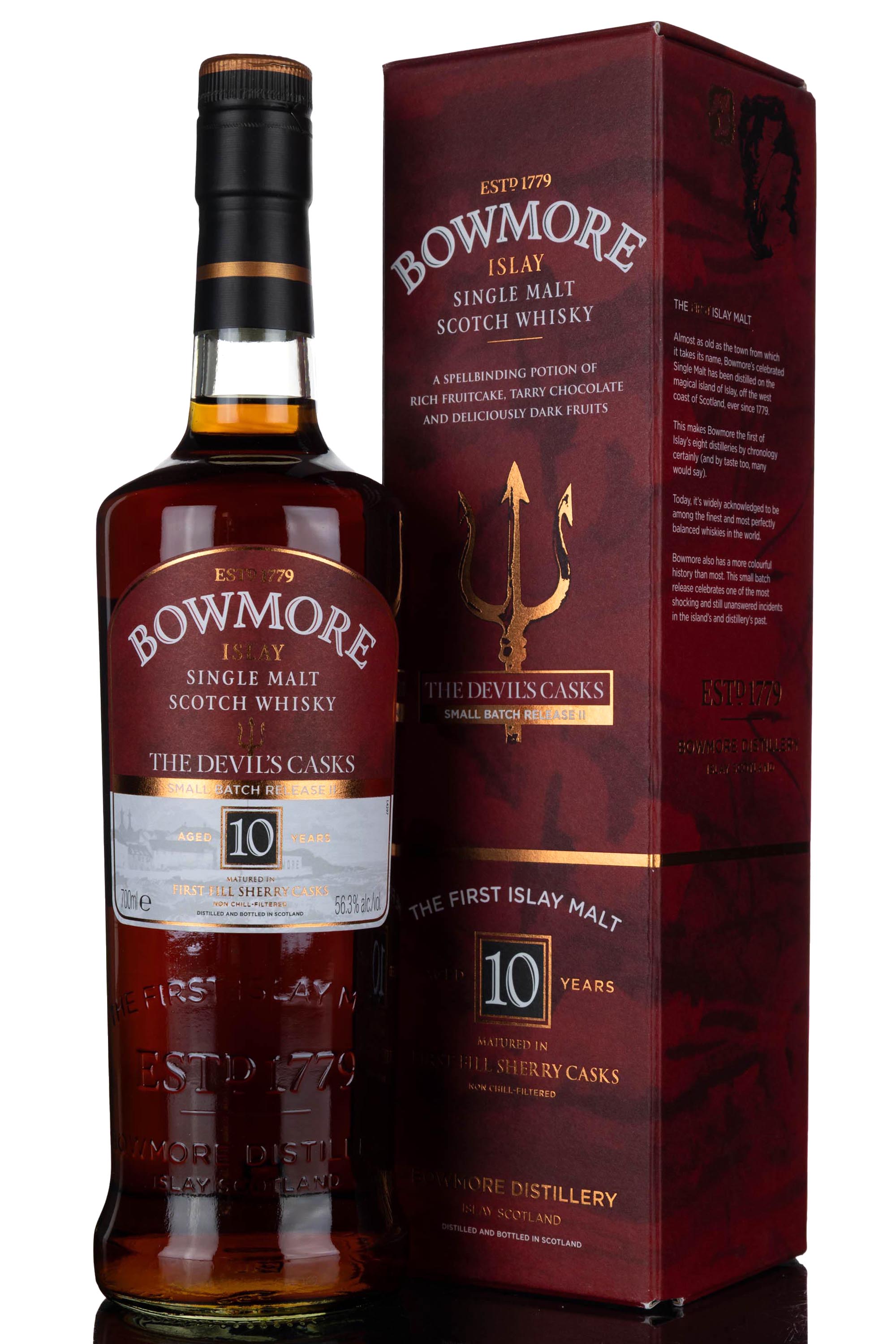 Bowmore 10 Year Old - The Devils Cask - Batch 2 - 2014 Release