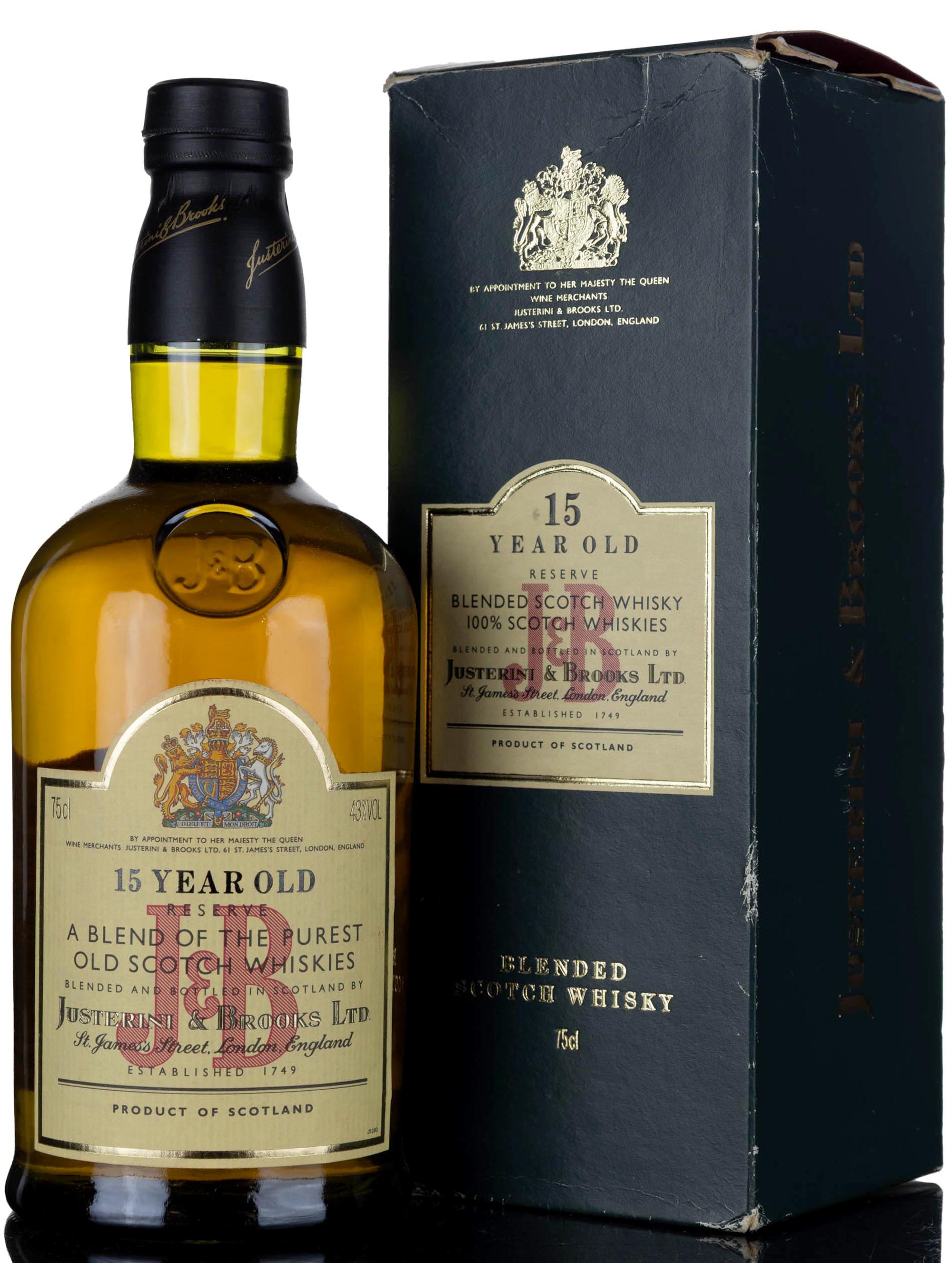 JB 15 Year Old  Reserve  1980s