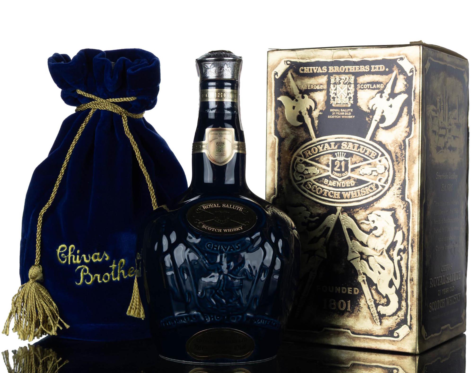 Royal Salute 21 Blue Ceramic