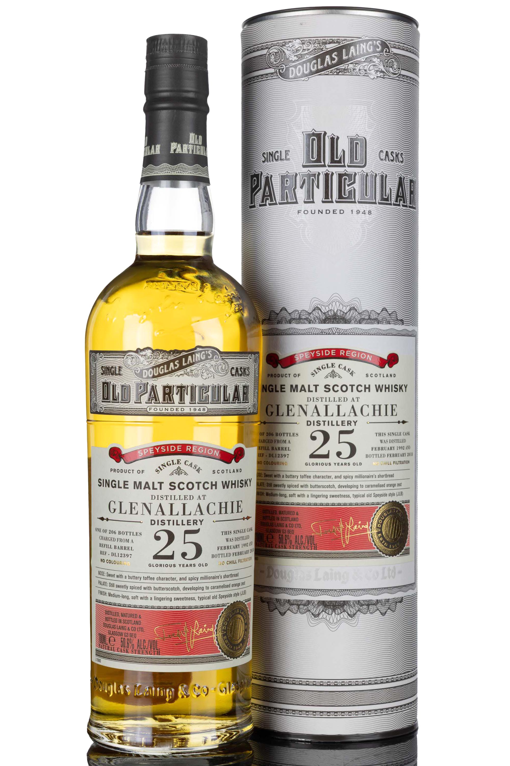 Glenallachie 1992-2018 - 25 Year Old - Douglas Laing - Old Particular - Single Cask 12397