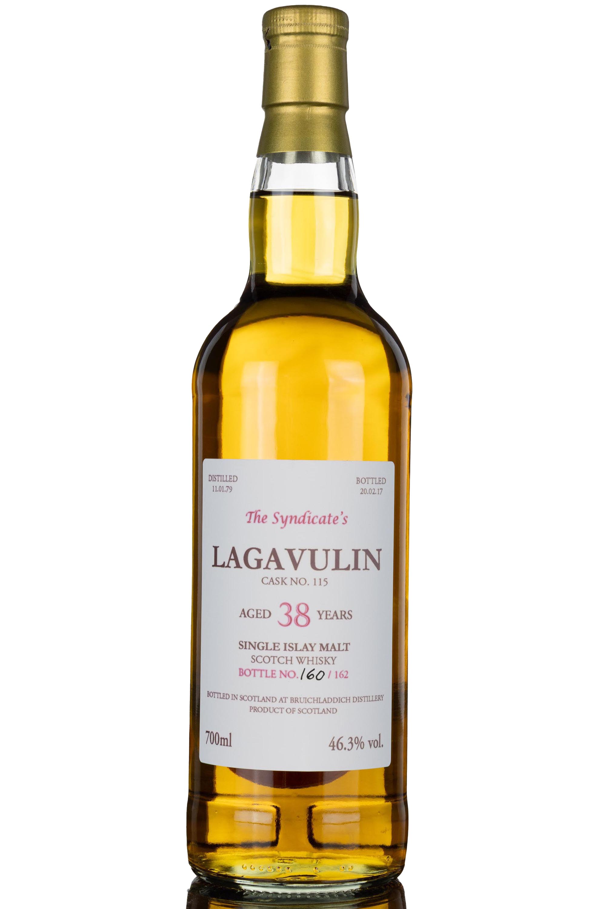 Lagavulin 1979-2017 - 38 Year Old - The Syndicates - Single Cask 115