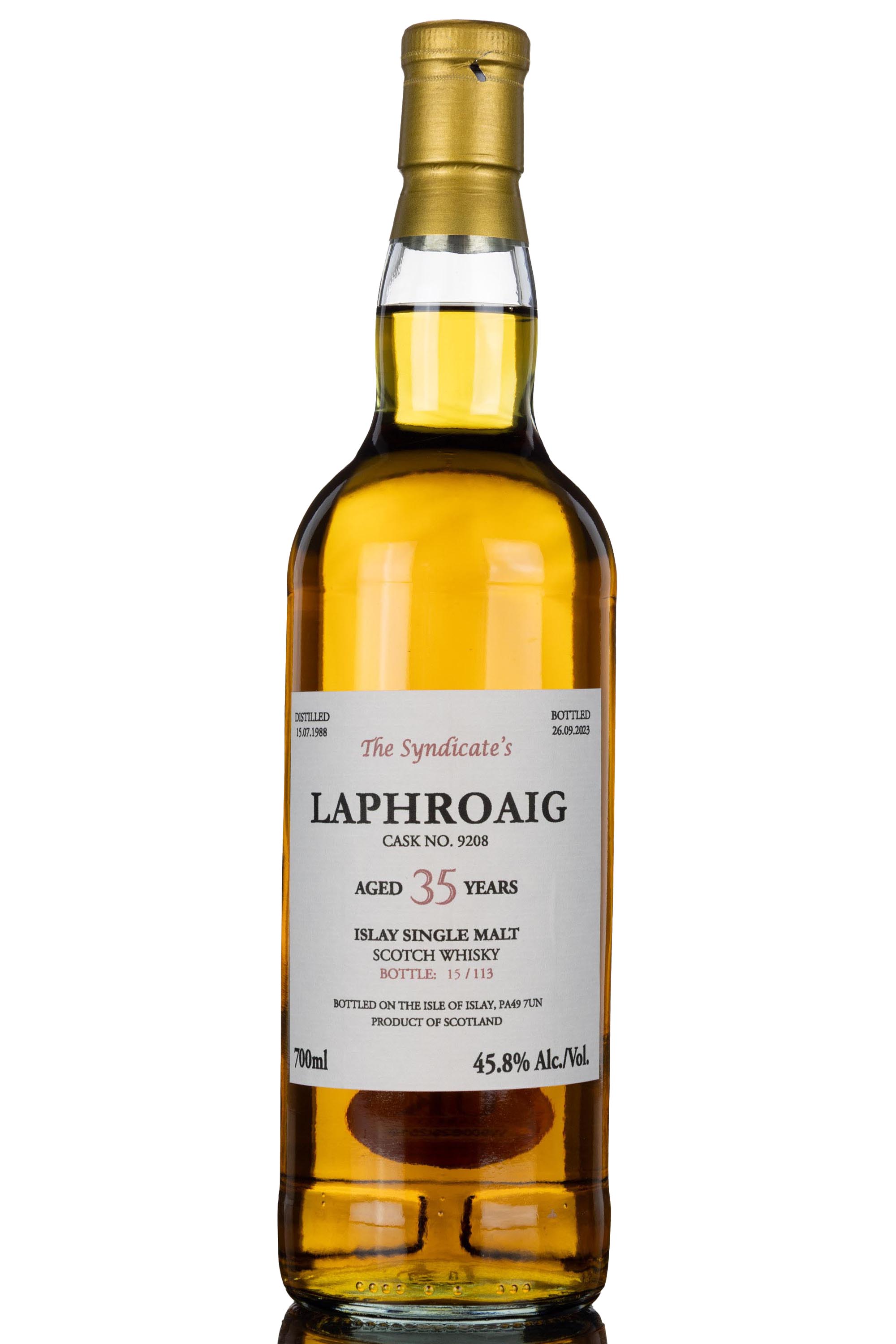 Laphroaig 1988-2023 - 35 Year Old - The Syndicates - Single Cask 9208
