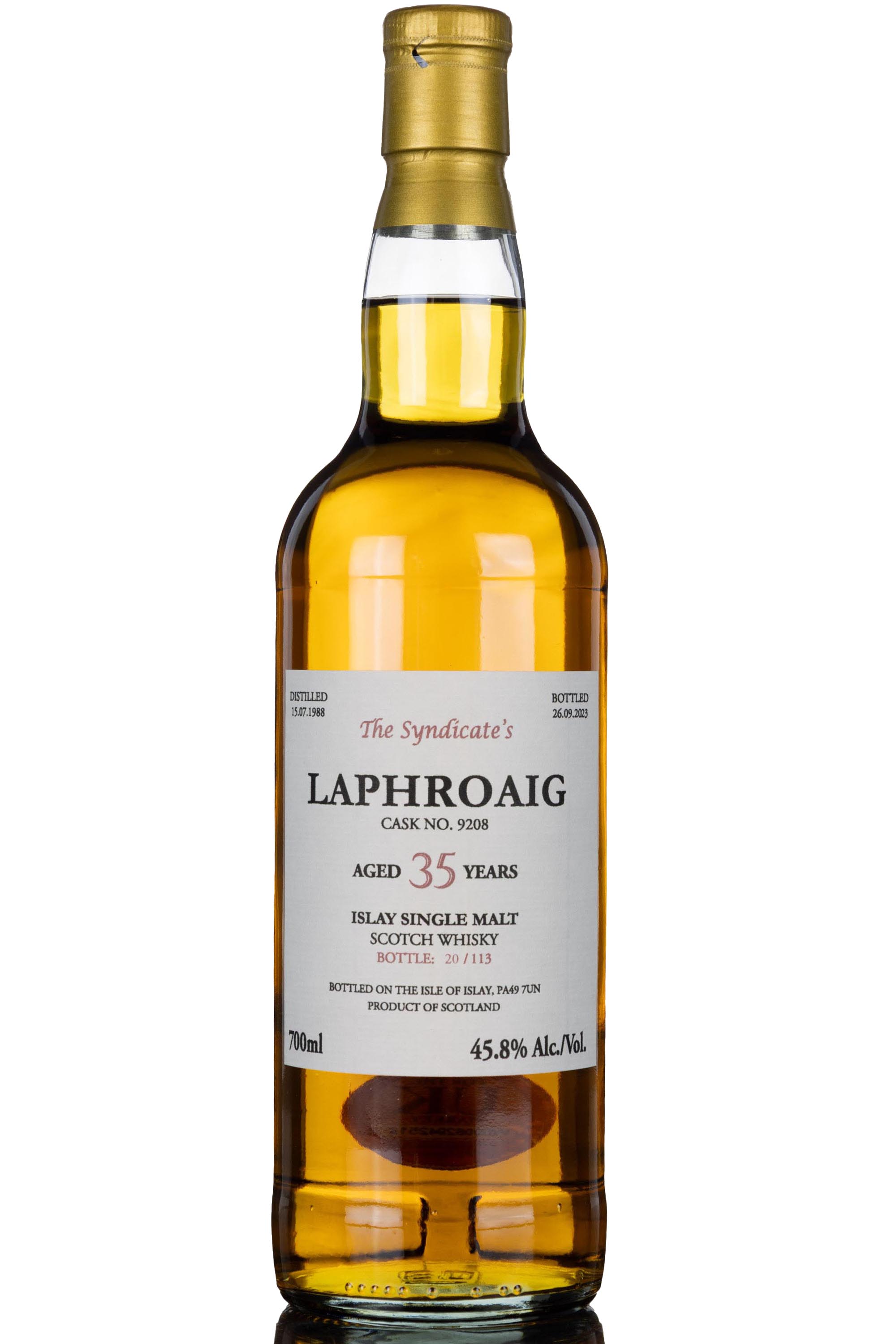 Laphroaig 1988-2023 - 35 Year Old - The Syndicates - Single Cask 9208
