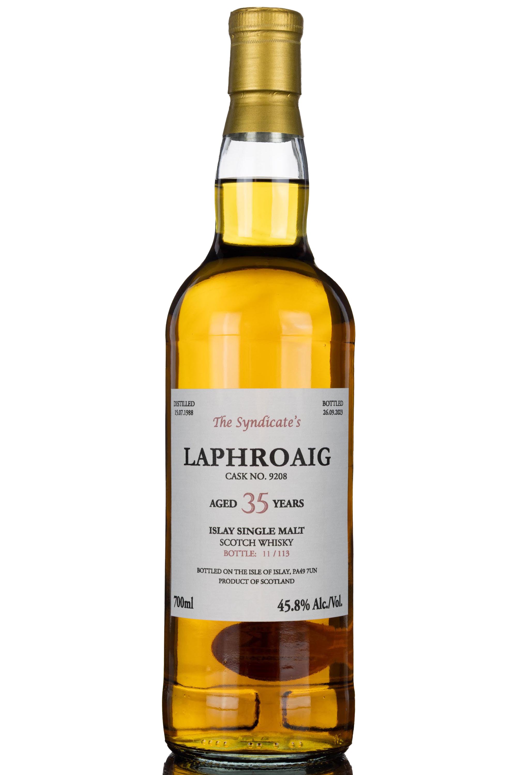 Laphroaig 1988-2023 - 35 Year Old - The Syndicates - Single Cask 9208