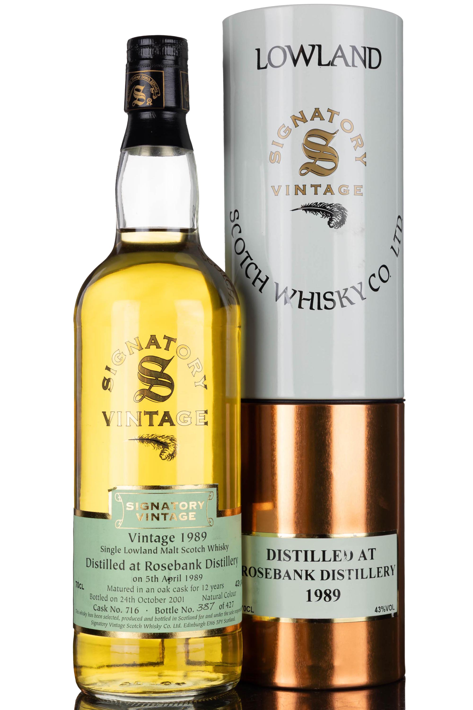 Rosebank 1989-2001 - 12 Year Old - Signatory Vintage - Single Cask 716