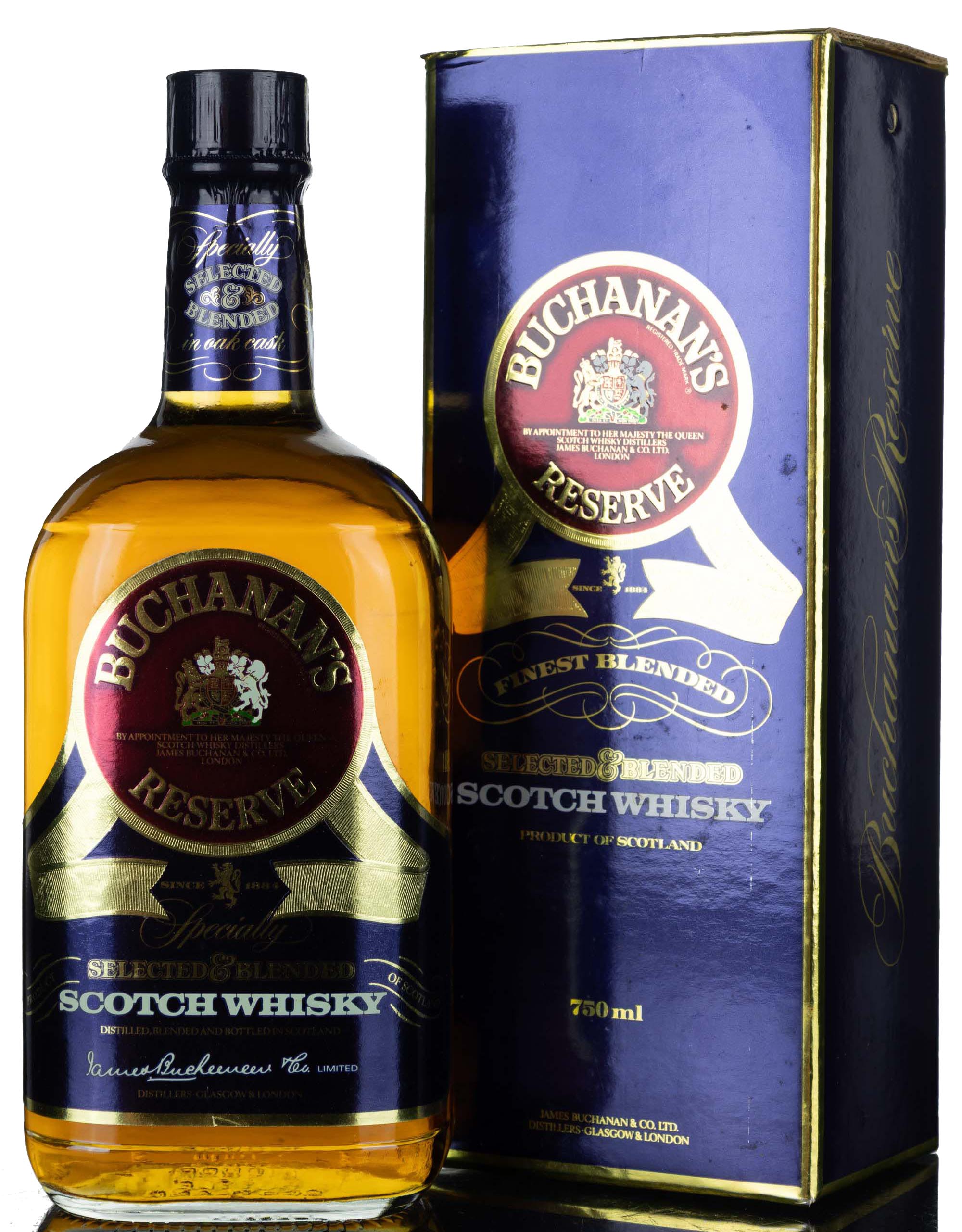 Buchanans Reserve  1980s
