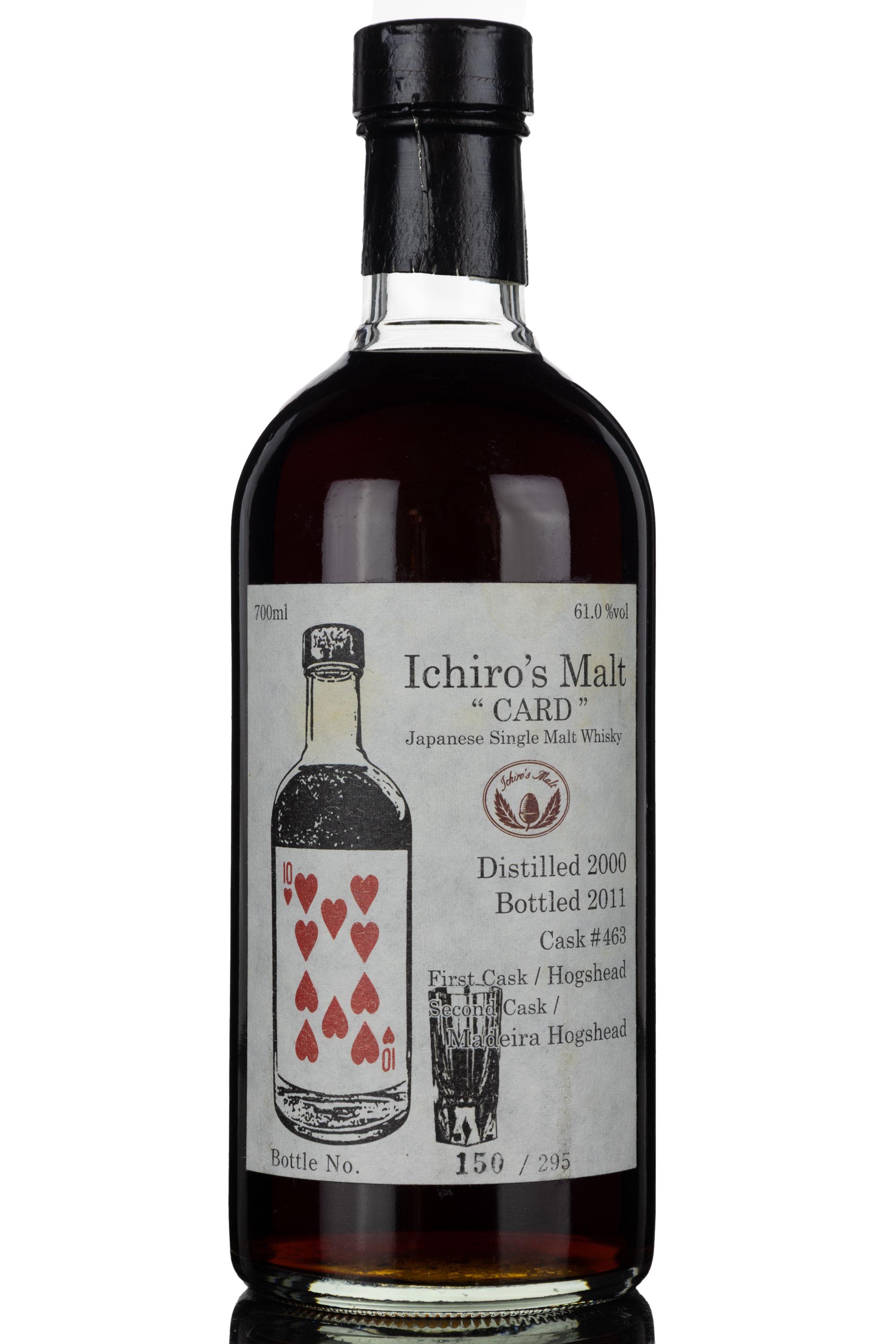 Hanyu 2000-2011 - Ichiros Card Series - Ten of Hearts - Single Cask 463