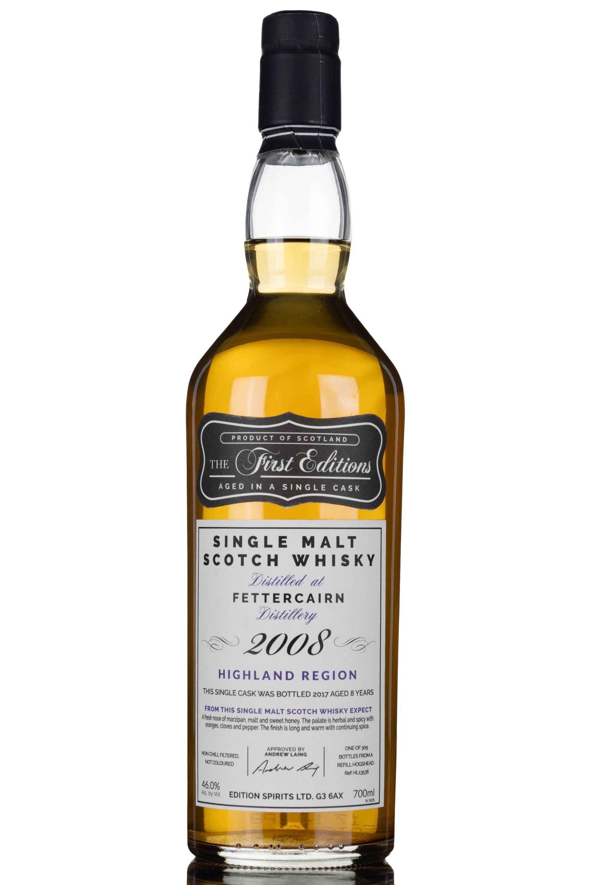 Fettercairn 2008-2017 - 8 Year Old - The First Editions - Single Cask 13536