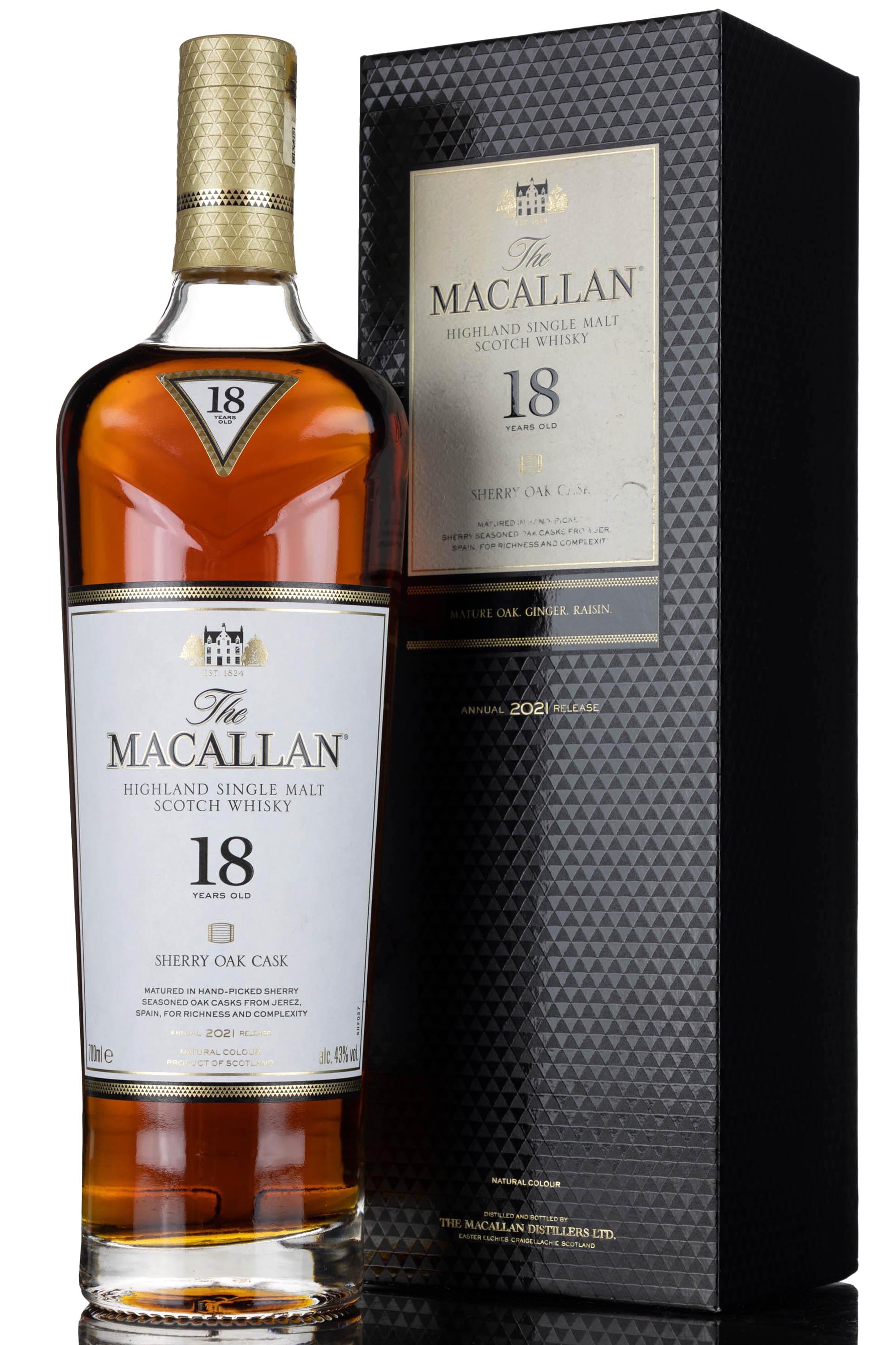 Macallan 18 Year Old - Sherry Cask - 2021 Release