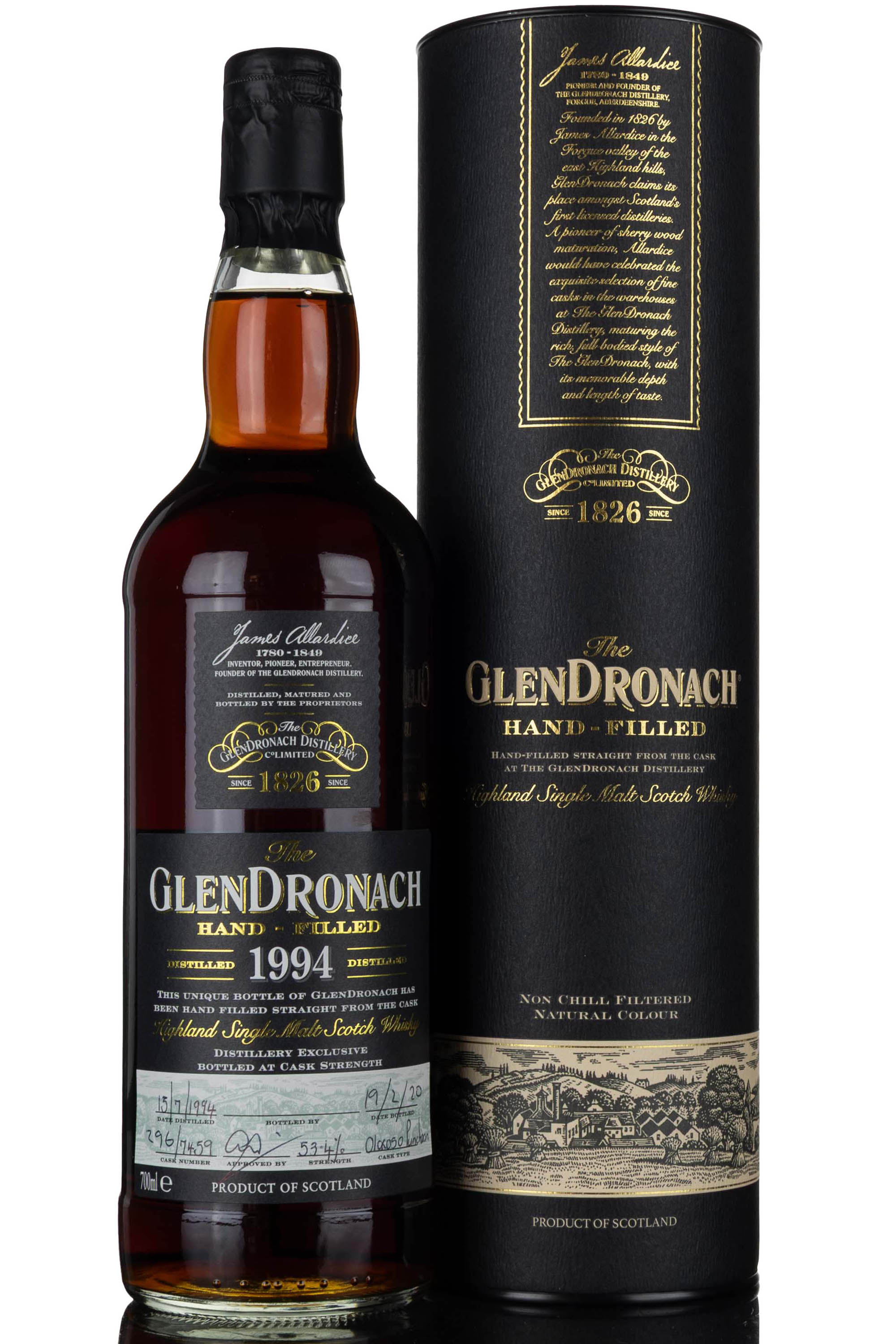 Glendronach 1994-2020 - 25 Year Old - Single Cask 7459 - Hand Filled
