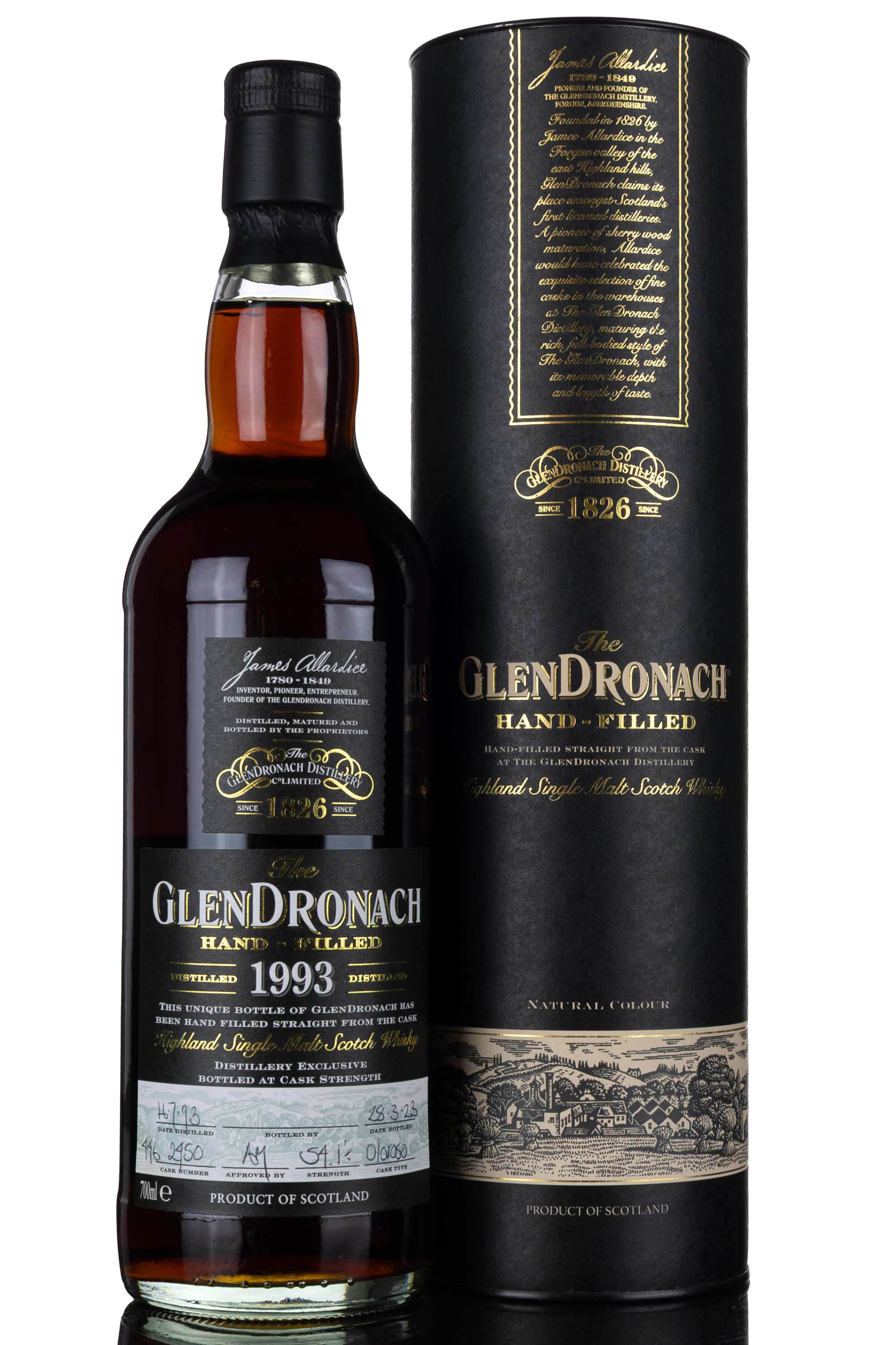 Glendronach 1993-2023 - 29 Year Old - Single Cask 2450 - Hand Filled