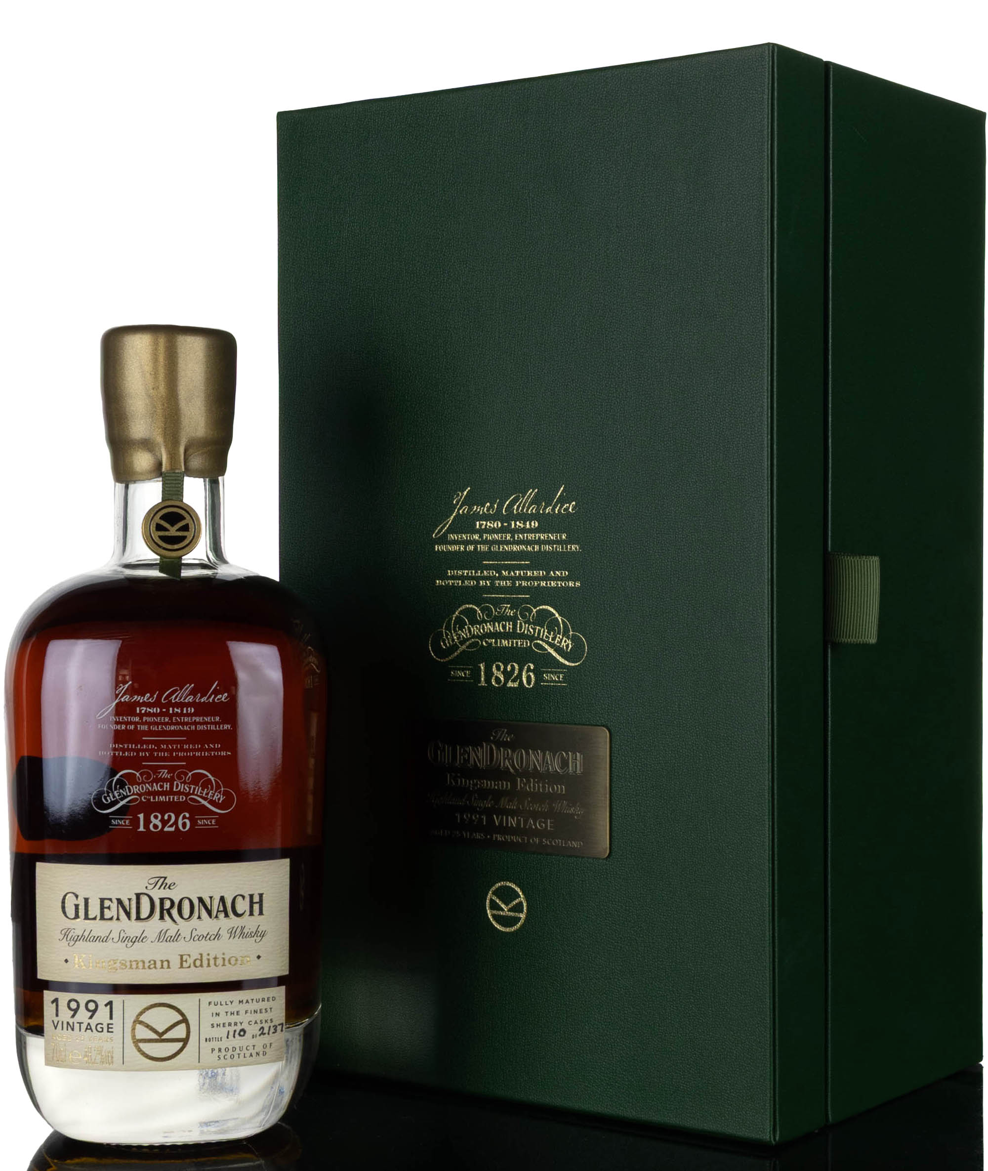 Glendronach 1991 - 25 Year Old - Kingsman Edition - 2017 Release