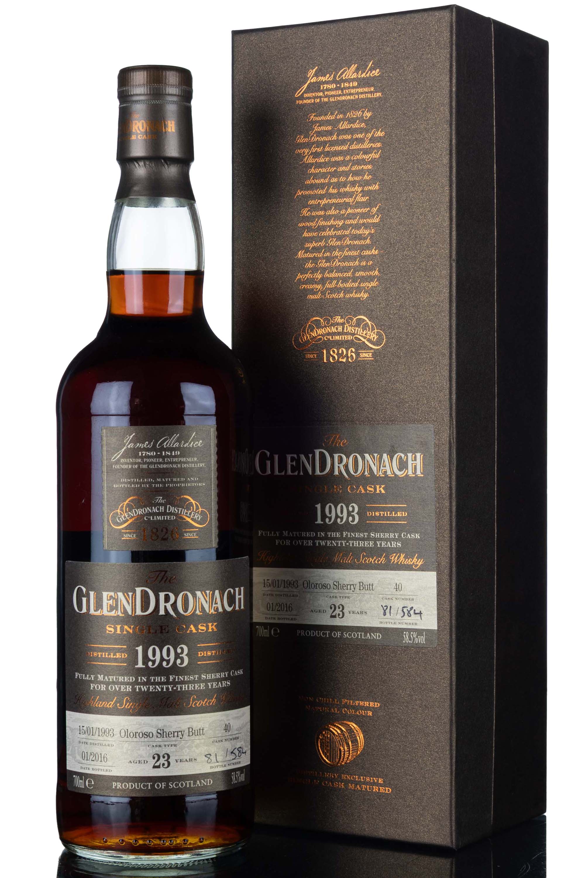 Glendronach 1993-2016 - 23 Year Old - Single Cask 40 - Batch 13