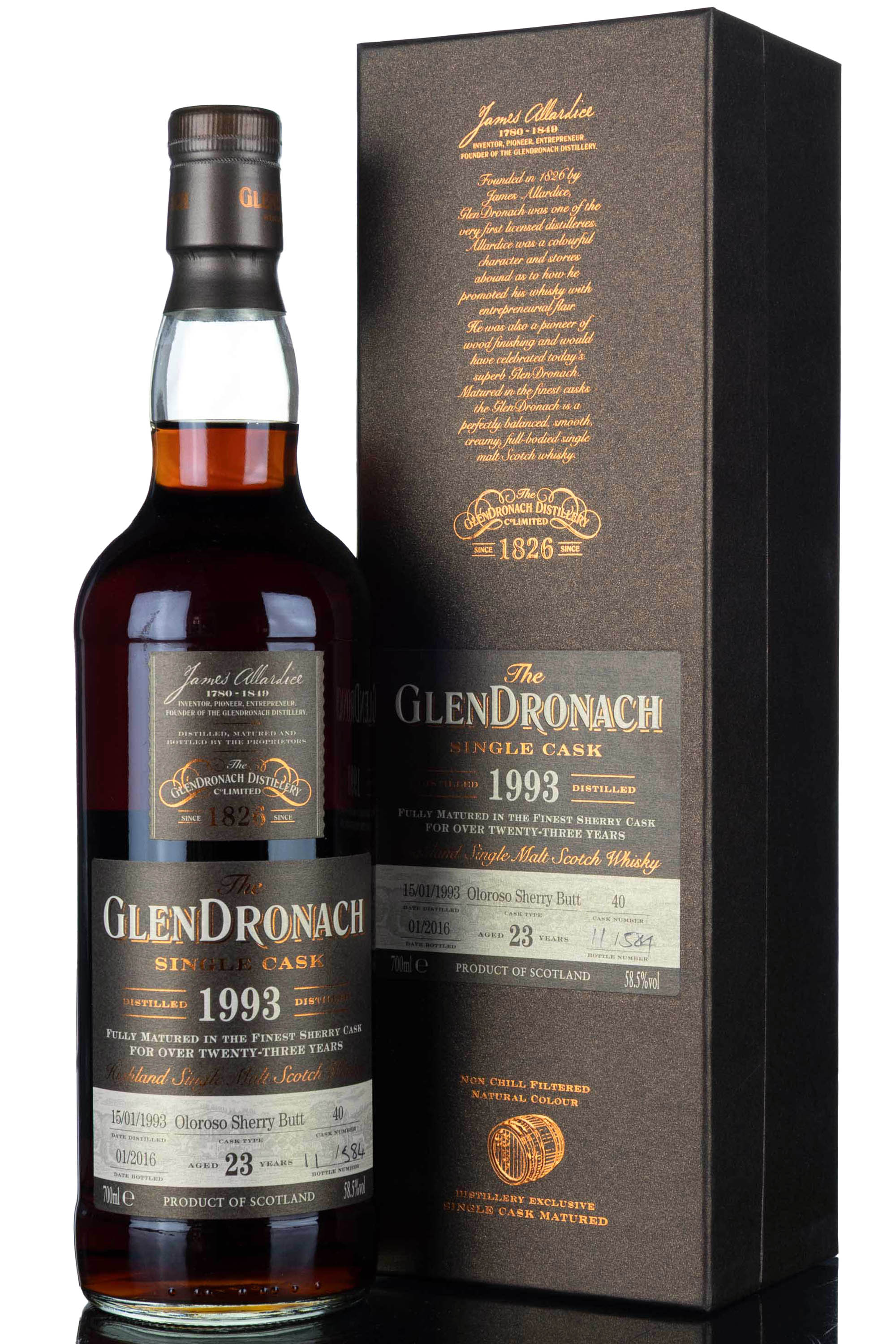 Glendronach 1993-2016 - 23 Year Old - Single Cask 40 - Batch 13
