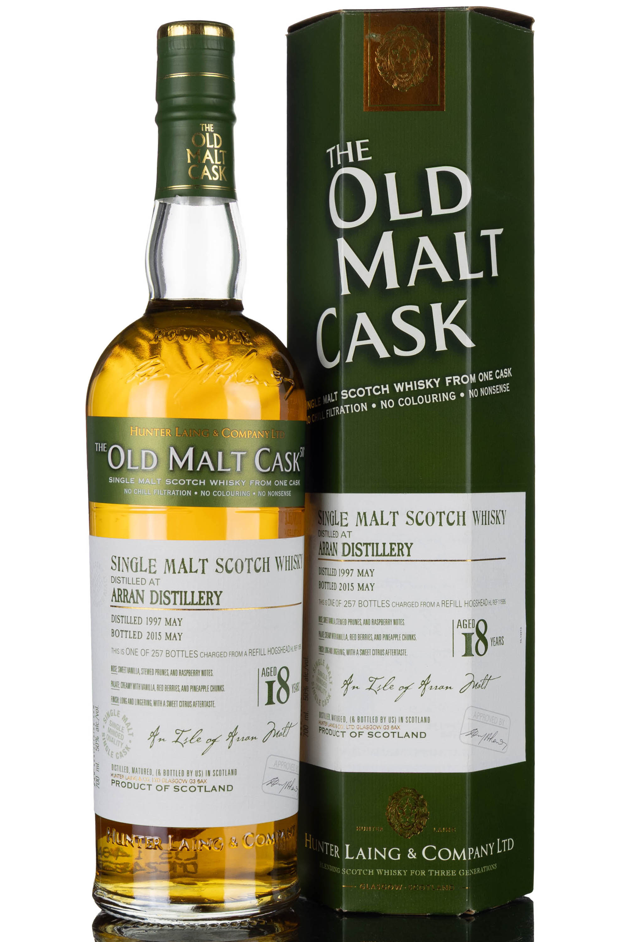 Arran 1997-2015 - 18 Year Old - Hunter Laing - Old Malt Cask - Single Cask 11595