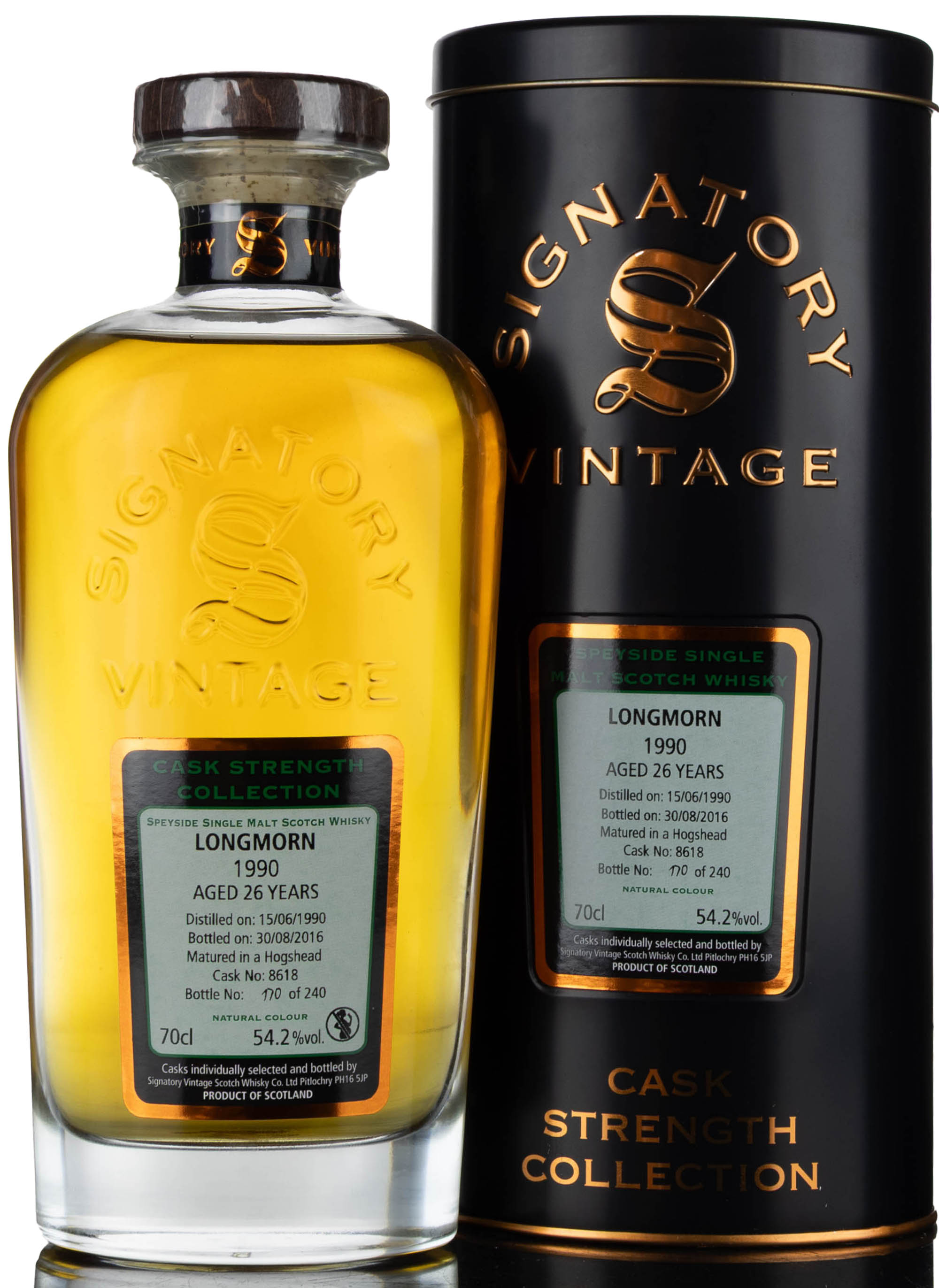 Longmorn 1990-2016 - 26 Year Old - Signatory Vintage - Cask Strength Collection - Single C