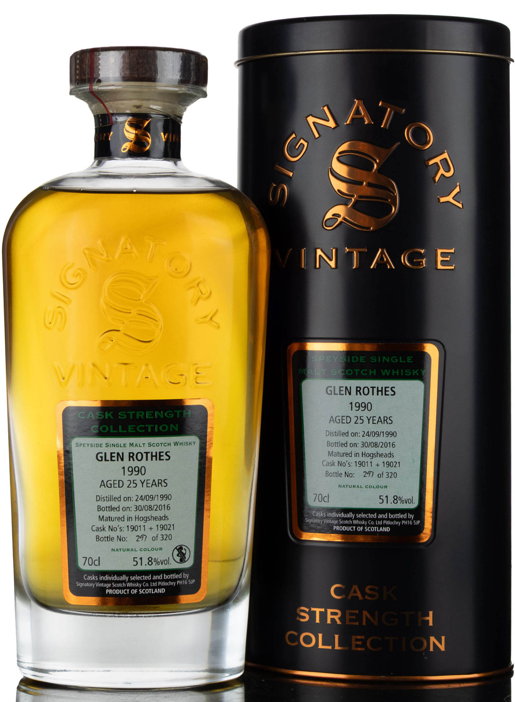 Glenrothes 1990-2016 - 25 Year Old - Signatory Vintage - Cask Strength Collection - Cask 1