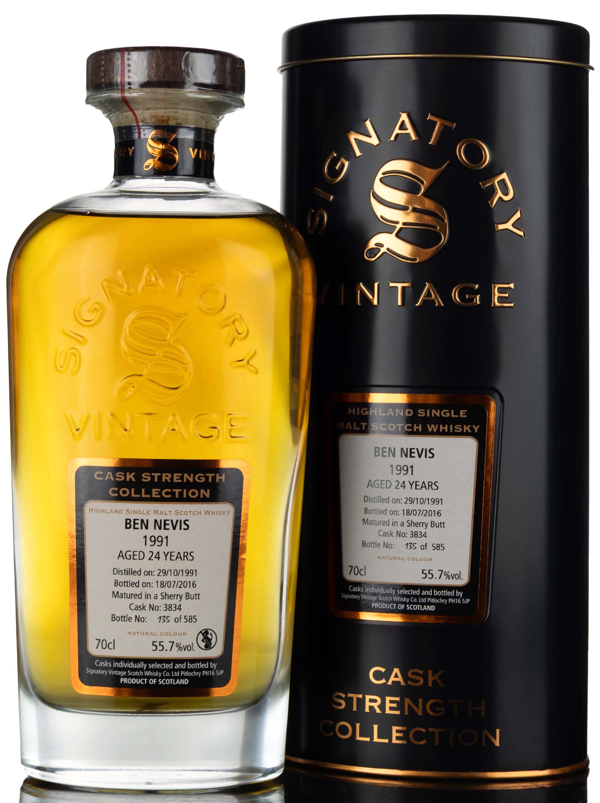 Ben Nevis 1991-2016 - 24 Year Old - Signatory Vintage - Cask Strength Collection - Single 