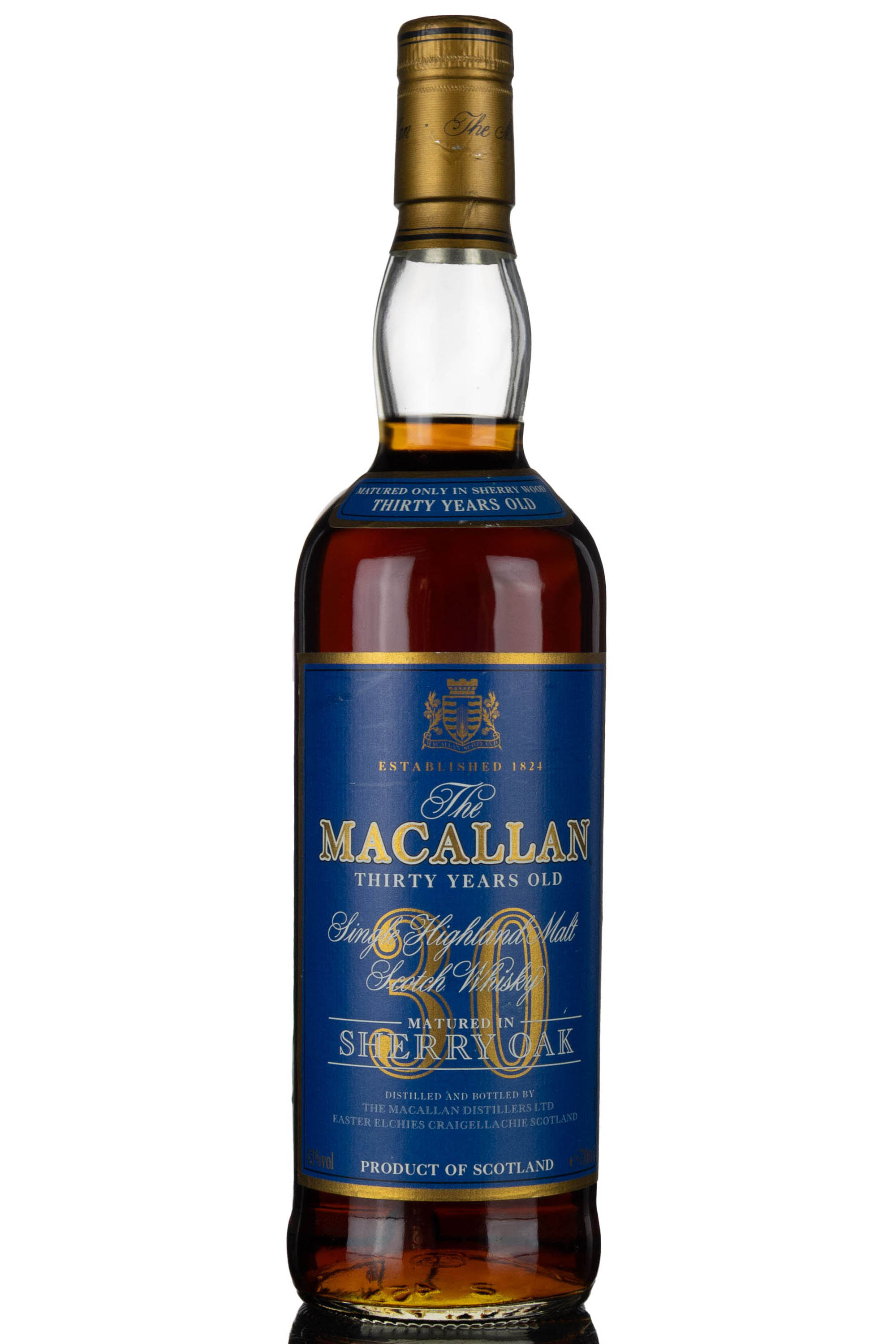 Macallan 30 Year Old - Sherry Cask - Blue Label