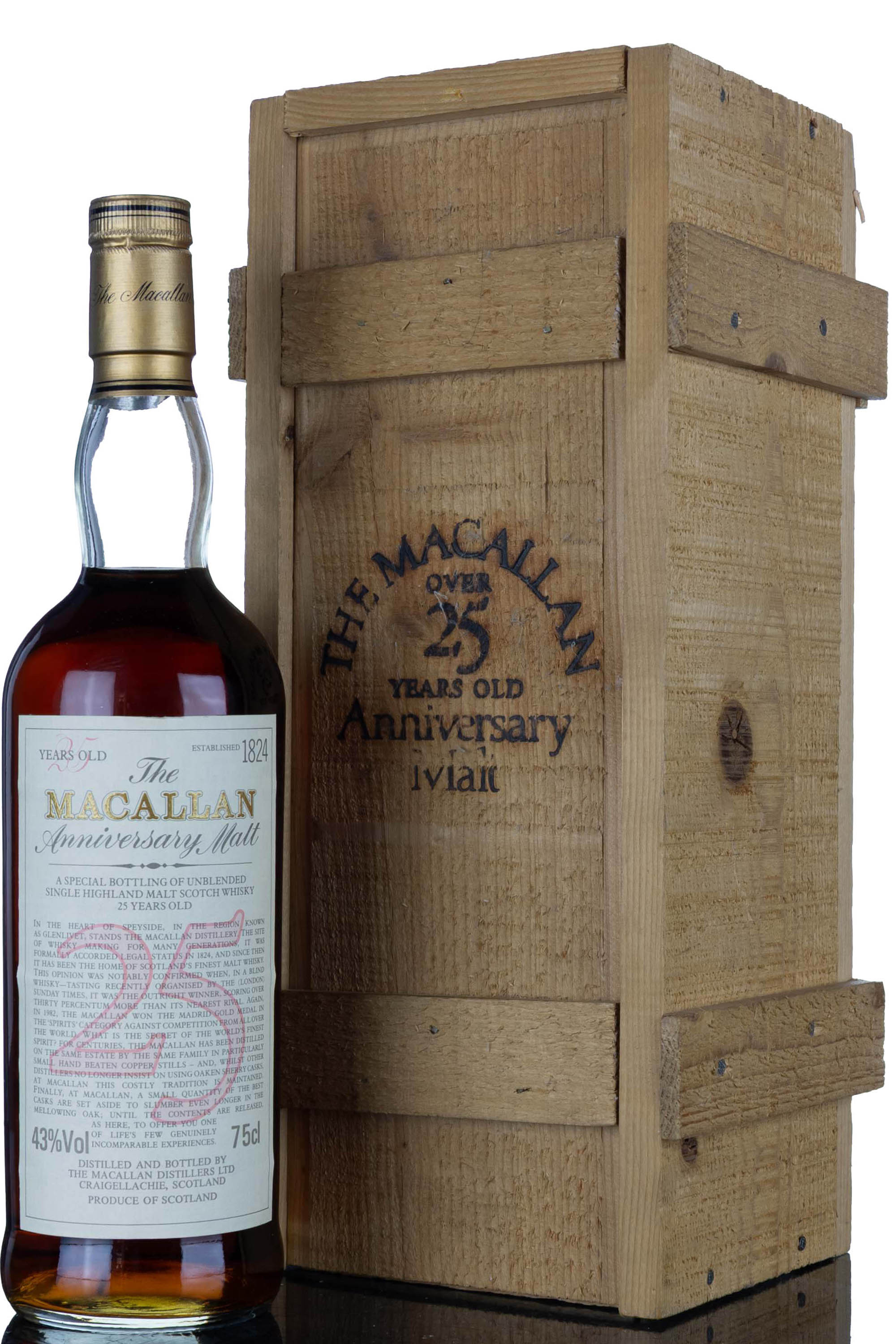 Macallan 25 Year Old Anniversary Malt - 75cl