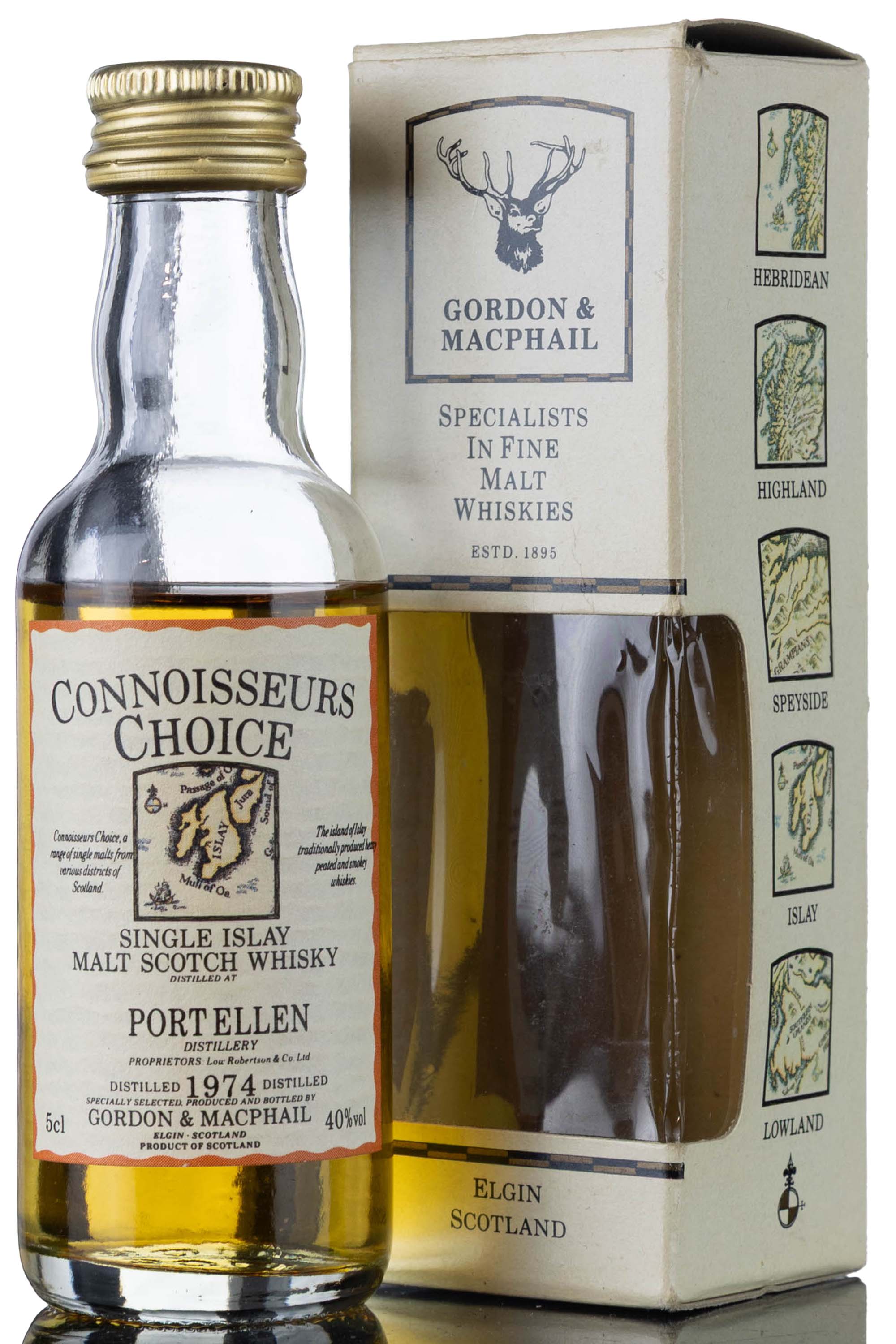 Port Ellen 1974 - Gordon & MacPhail - Connoisseurs Choice - Miniature