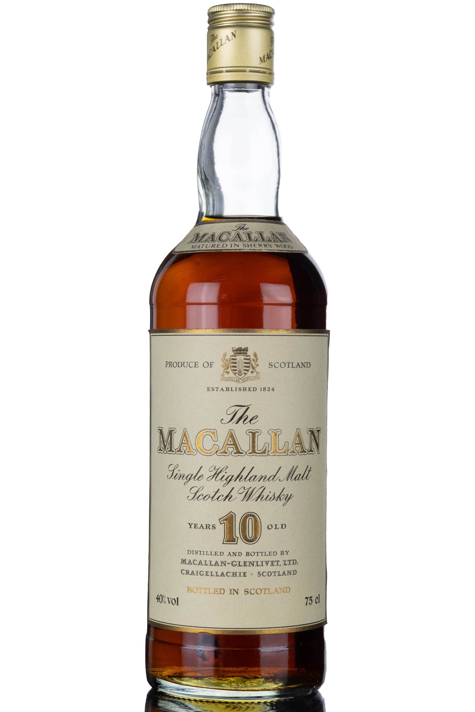 Macallan 10 Year Old - Sherry Cask - 1980s