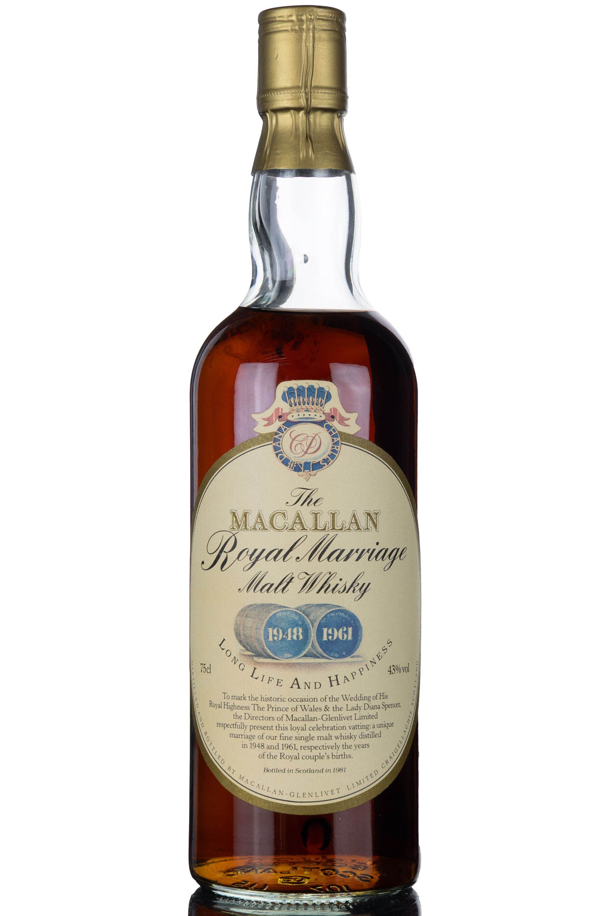 Macallan 1948/1961 - Charles & Diana Royal Marriage 1981
