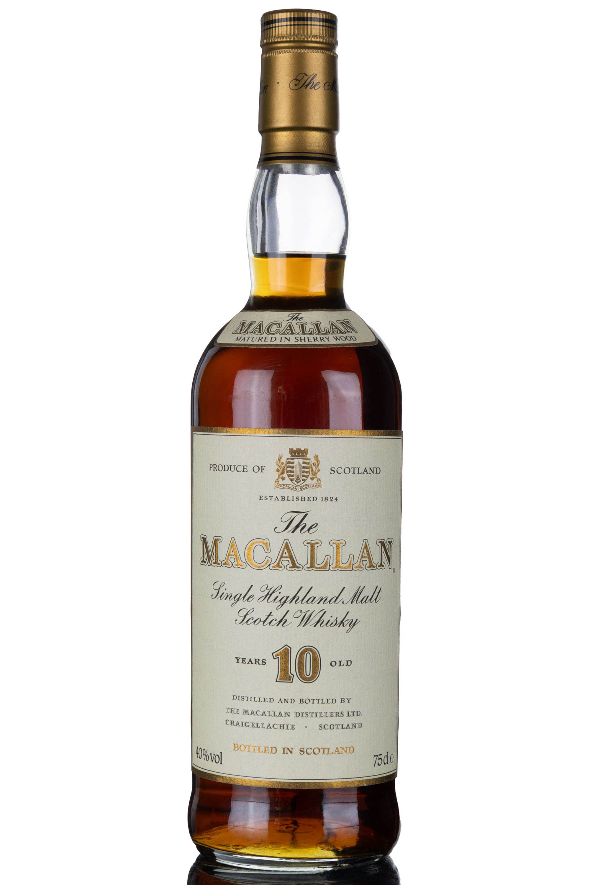 Macallan 10 Year Old - Sherry Cask - Circa 1990