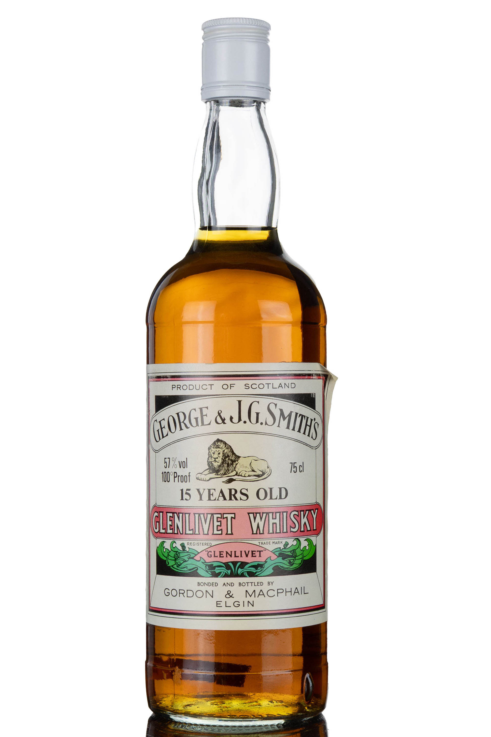 Glenlivet 15 Year Old - Gordon & MacPhail - 1980s - 100 Proof