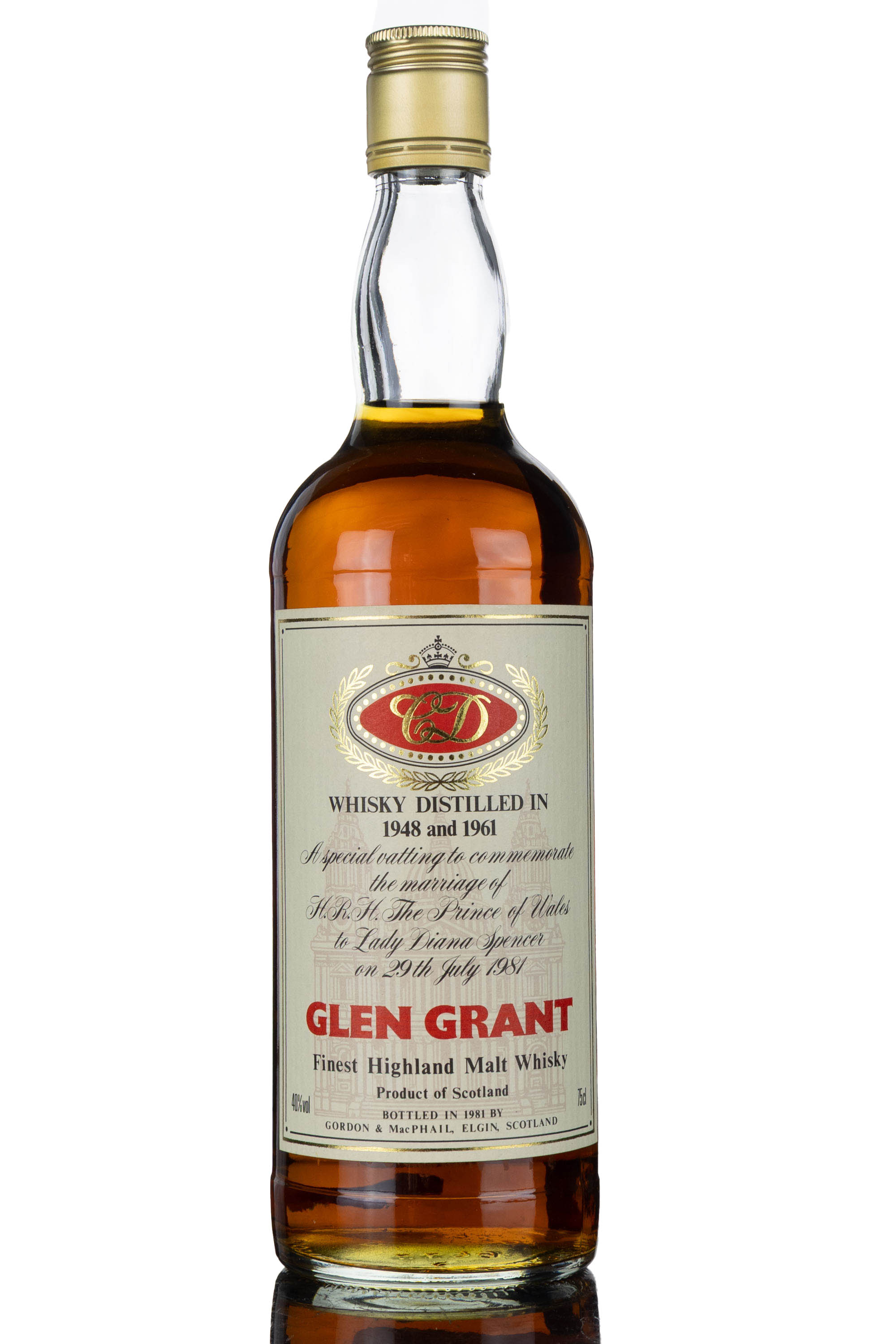 Glen Grant 1948 & 1961 - Gordon & MacPhail - Royal Marriage 1981