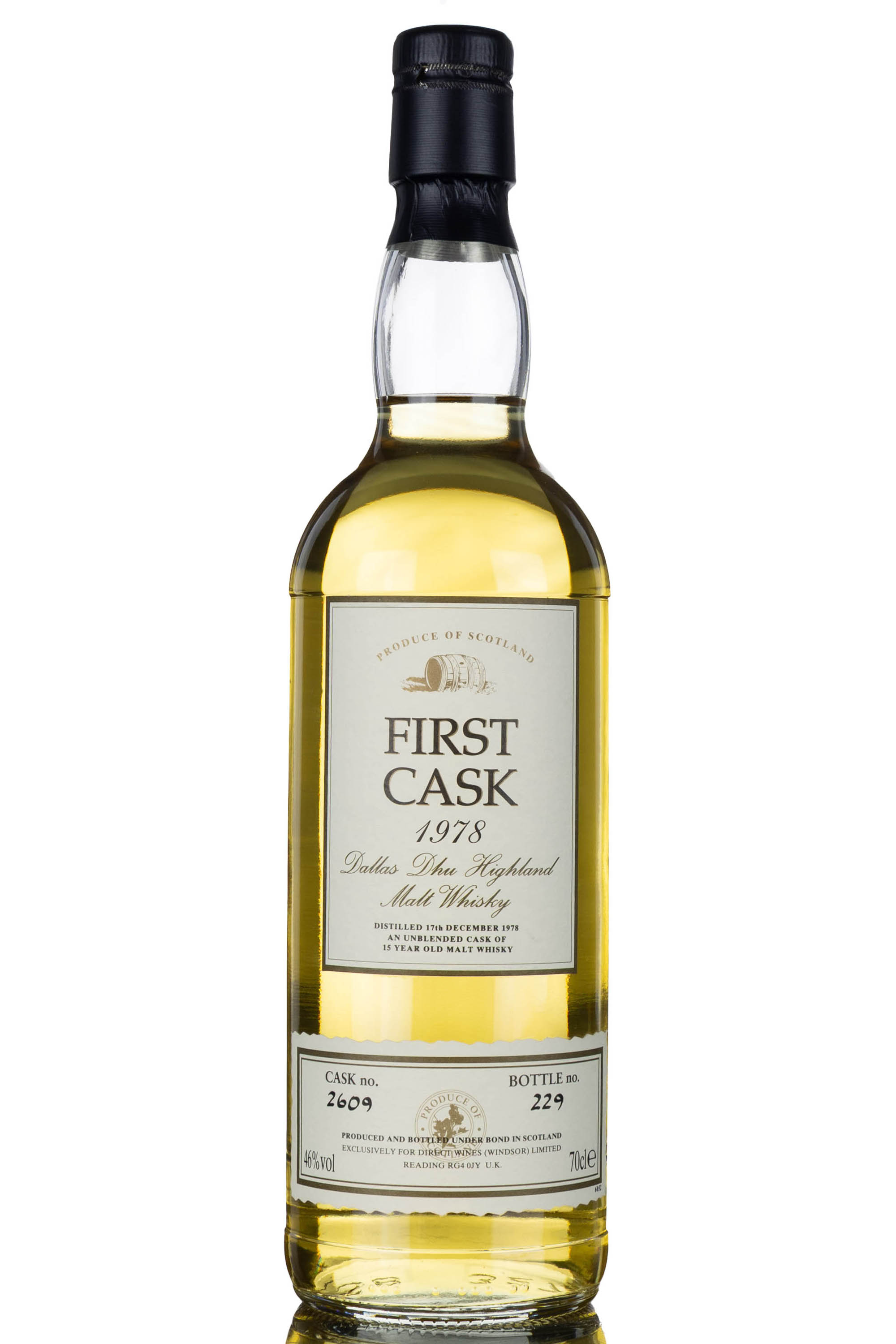 Dallas Dhu 1978 - 15 Year Old - First Cask - Single Cask 2609