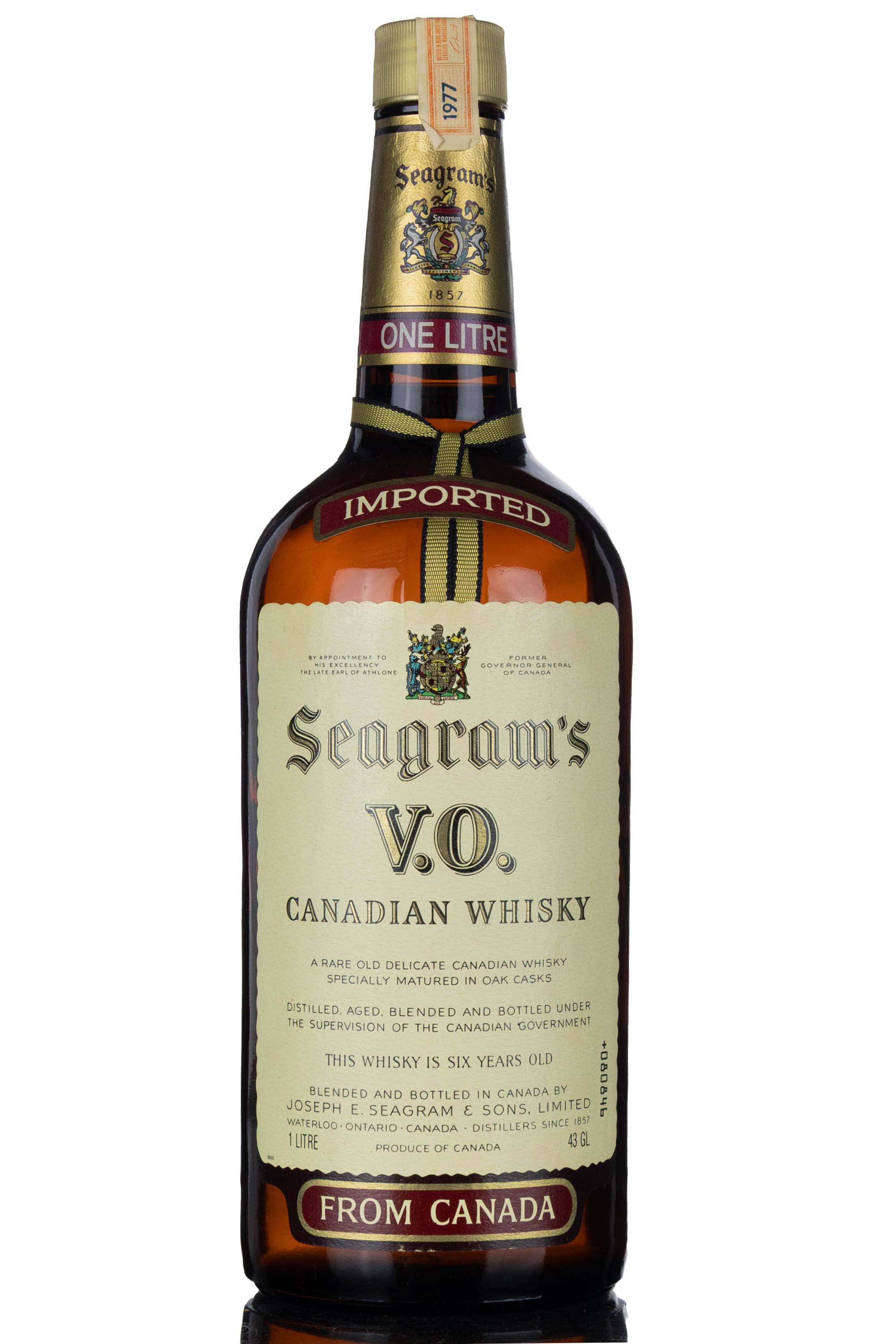 Seagrams 1977  1 Litre