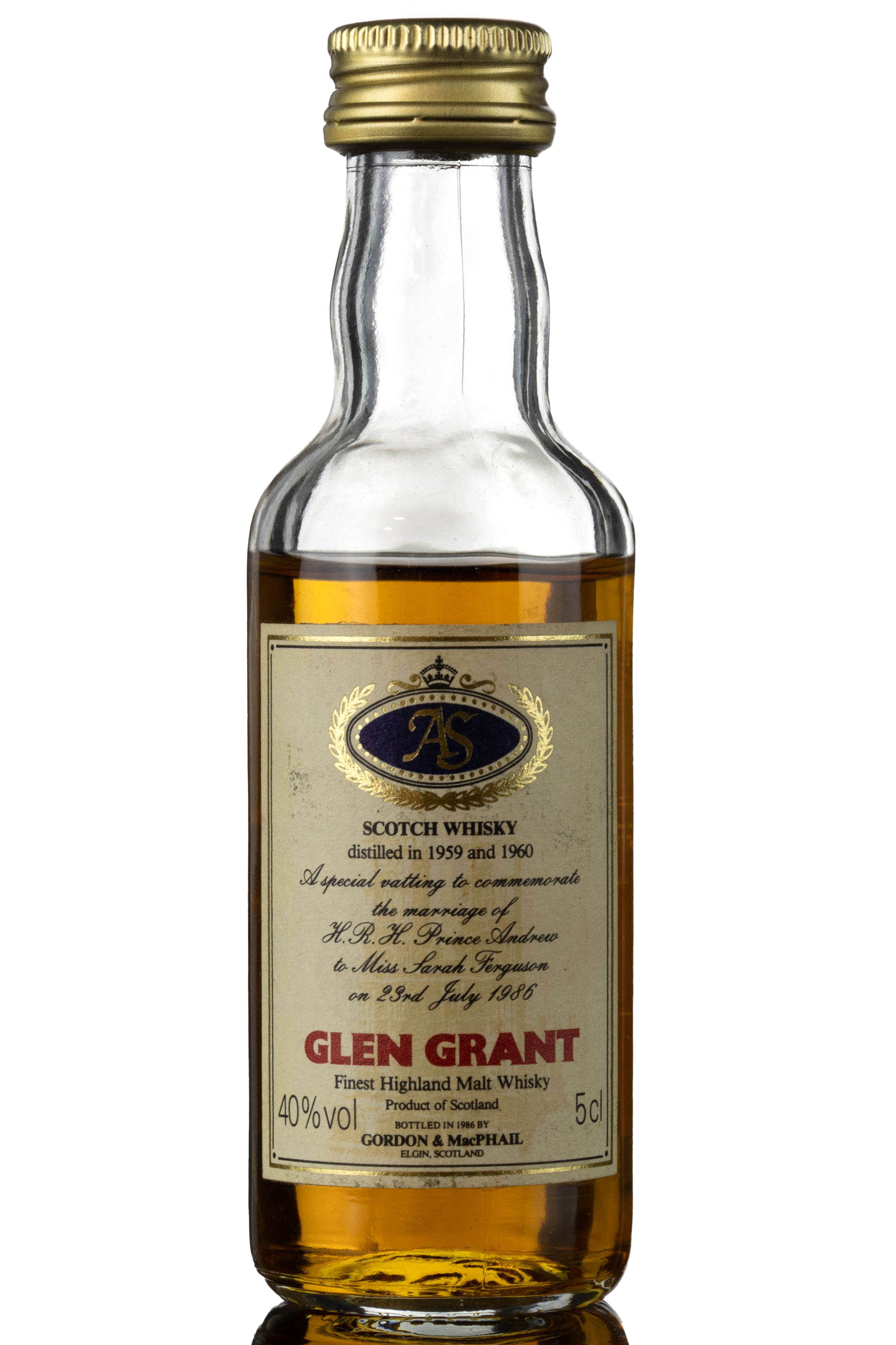 Glen Grant 1948 & 1961 - Gordon & MacPhail - Royal Marriage 1981 - Miniature