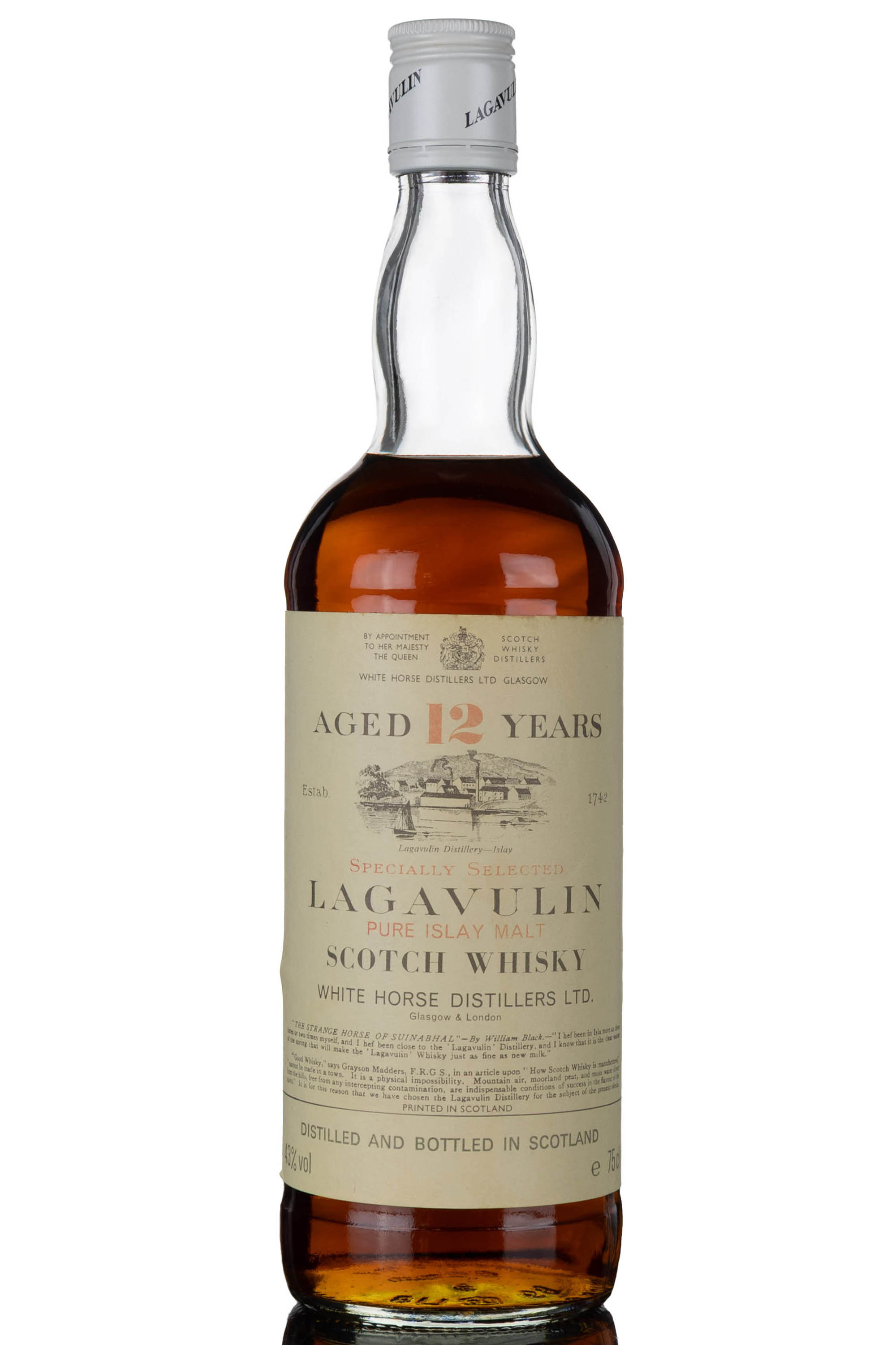 Lagavulin 12 Year Old - White Horse - Early 1980s