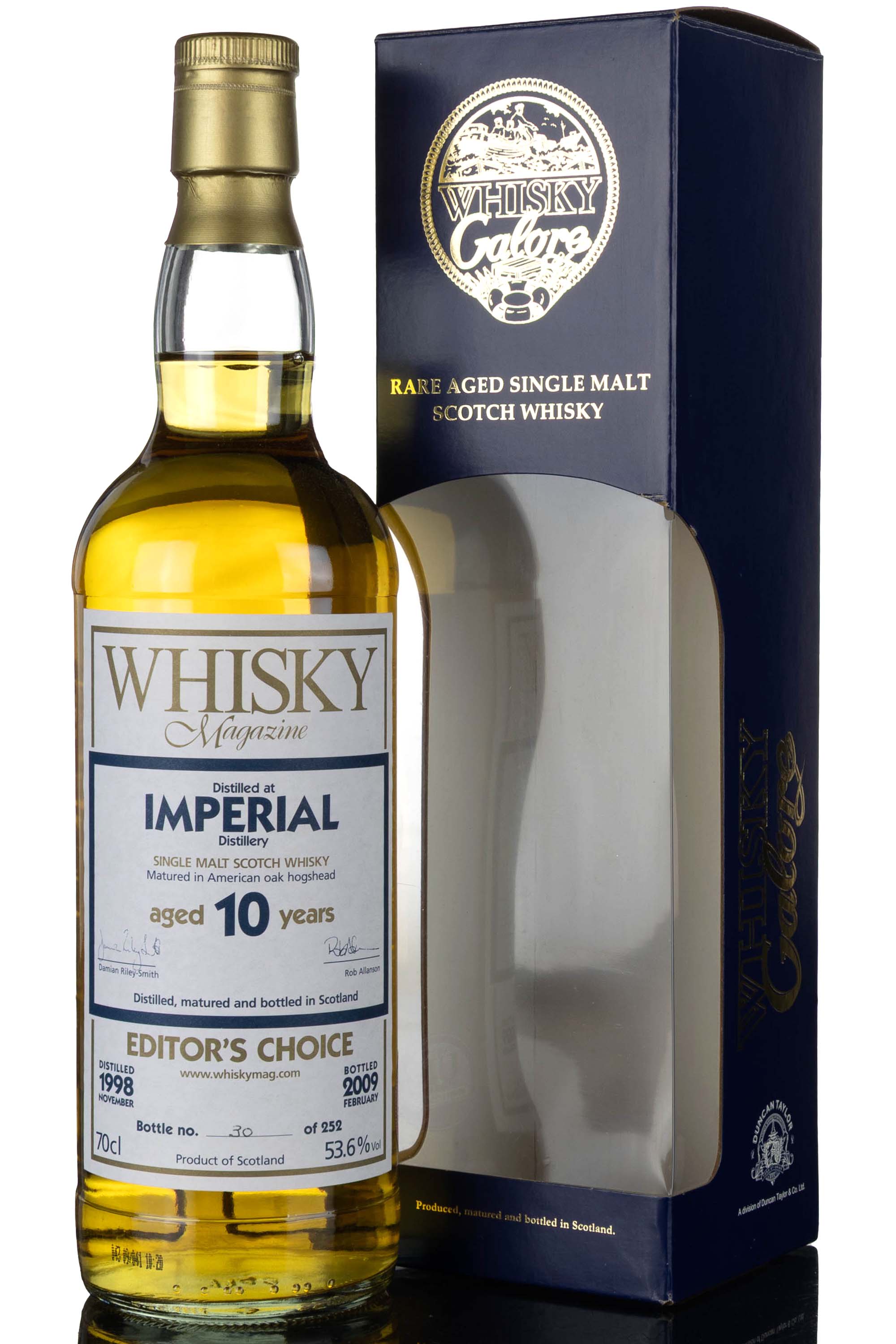 Imperial 1998-2009 - 10 Year Old - Whisky Magazine Editors Choice - Single Cask