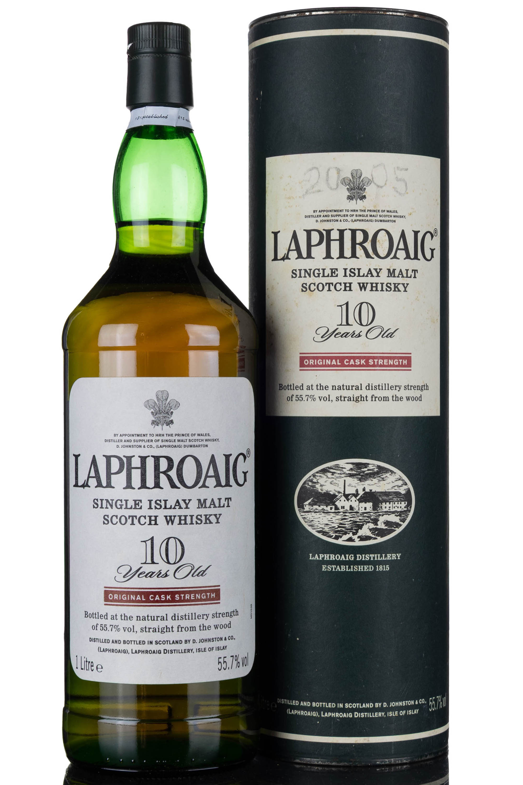 Laphroaig 10 Year Old - Original Cask Strength 55.7% - 1 Litre