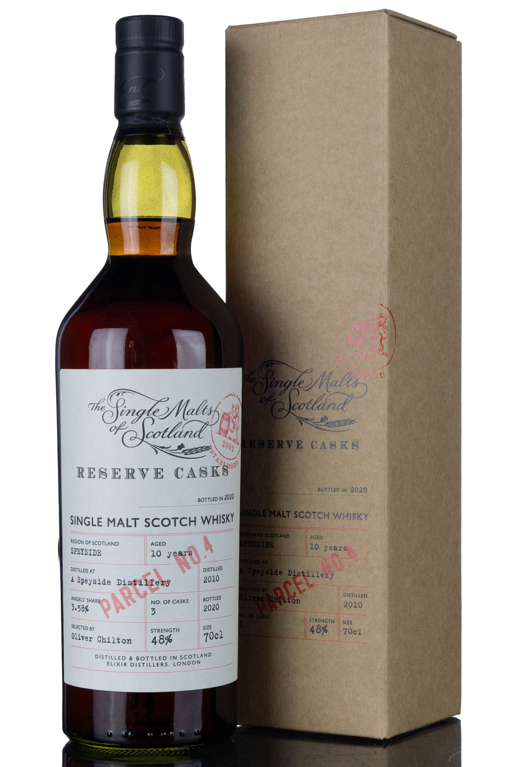 A Speyside Distillery 2010 - 2020 10 Single Malts Of Scotland Reserve Casks