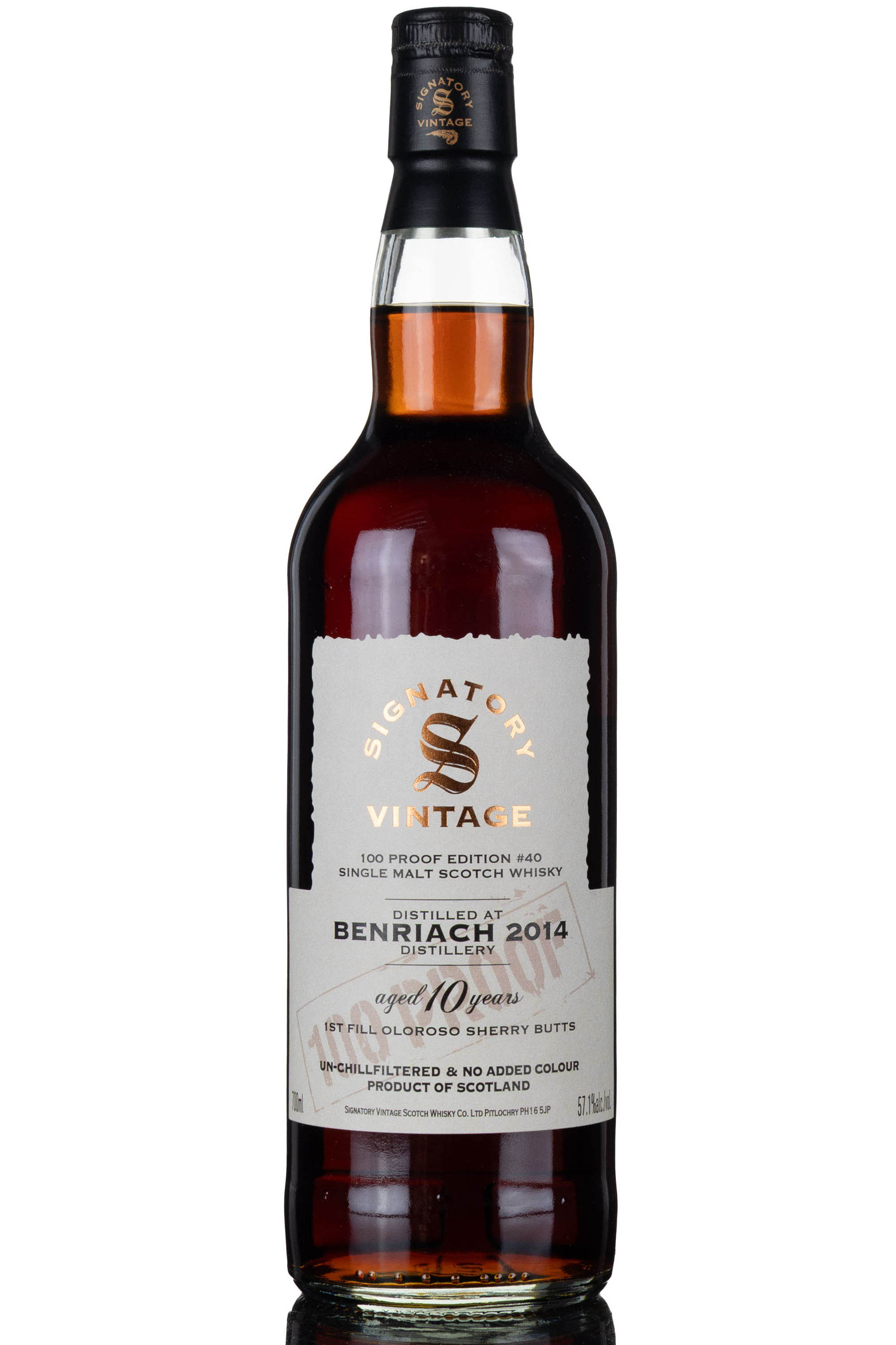 Benriach 2014-2025 - 10 Year Old Signatory Vintage Edition 40 - 100 Proof