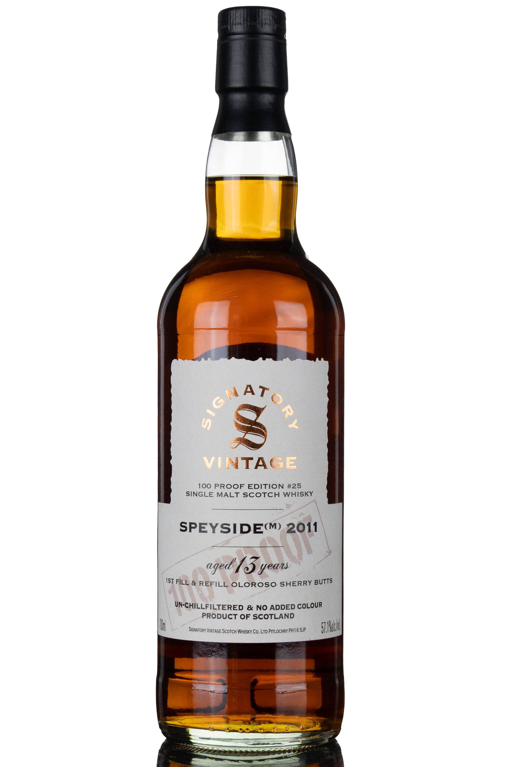 Speyside (M) 2011-2024 - 13 Year Old Signatory Vintage Edition 25 - 100 Proof
