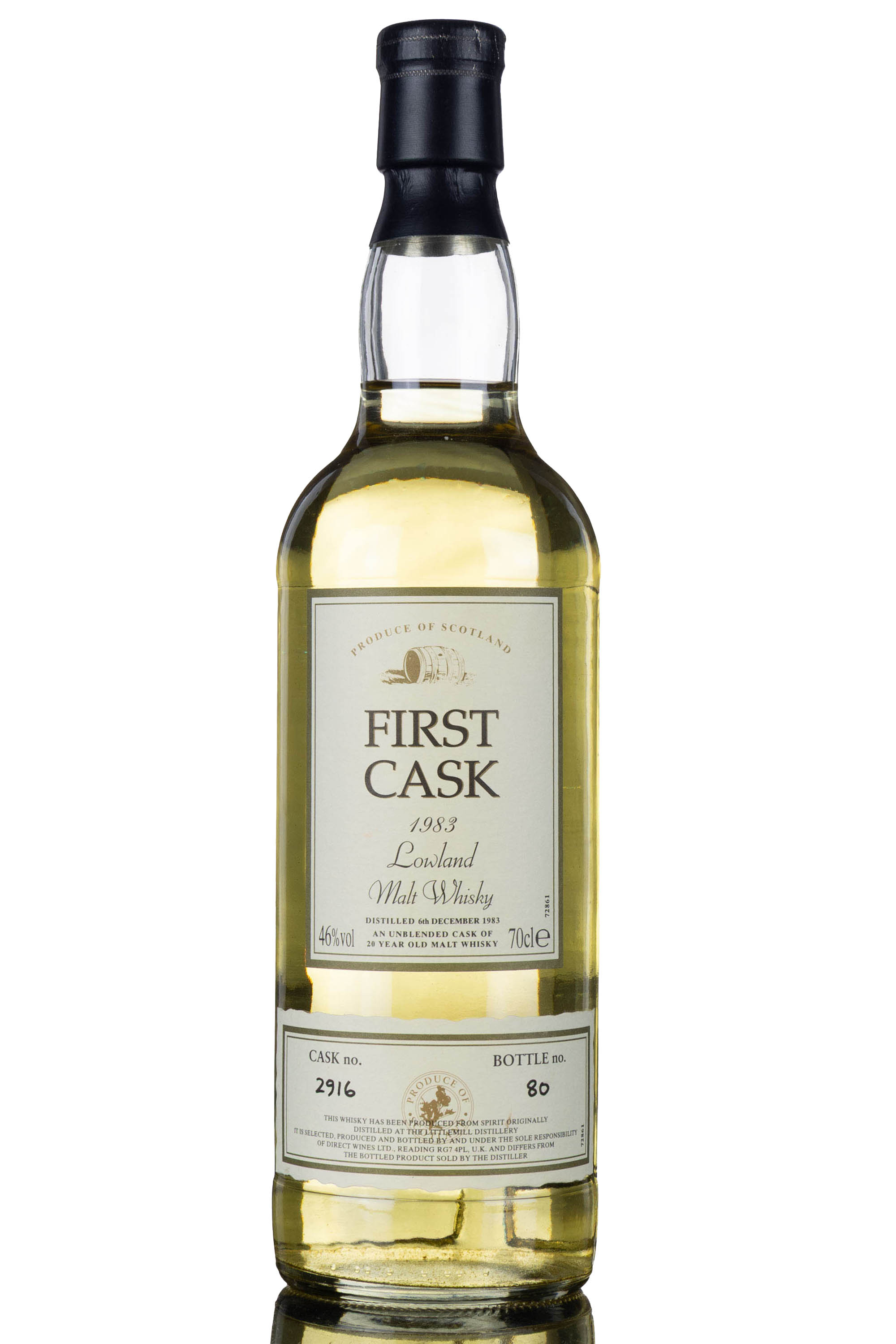 Littlemill 1983 - 20 Year Old - First Cask - Single Cask 2916
