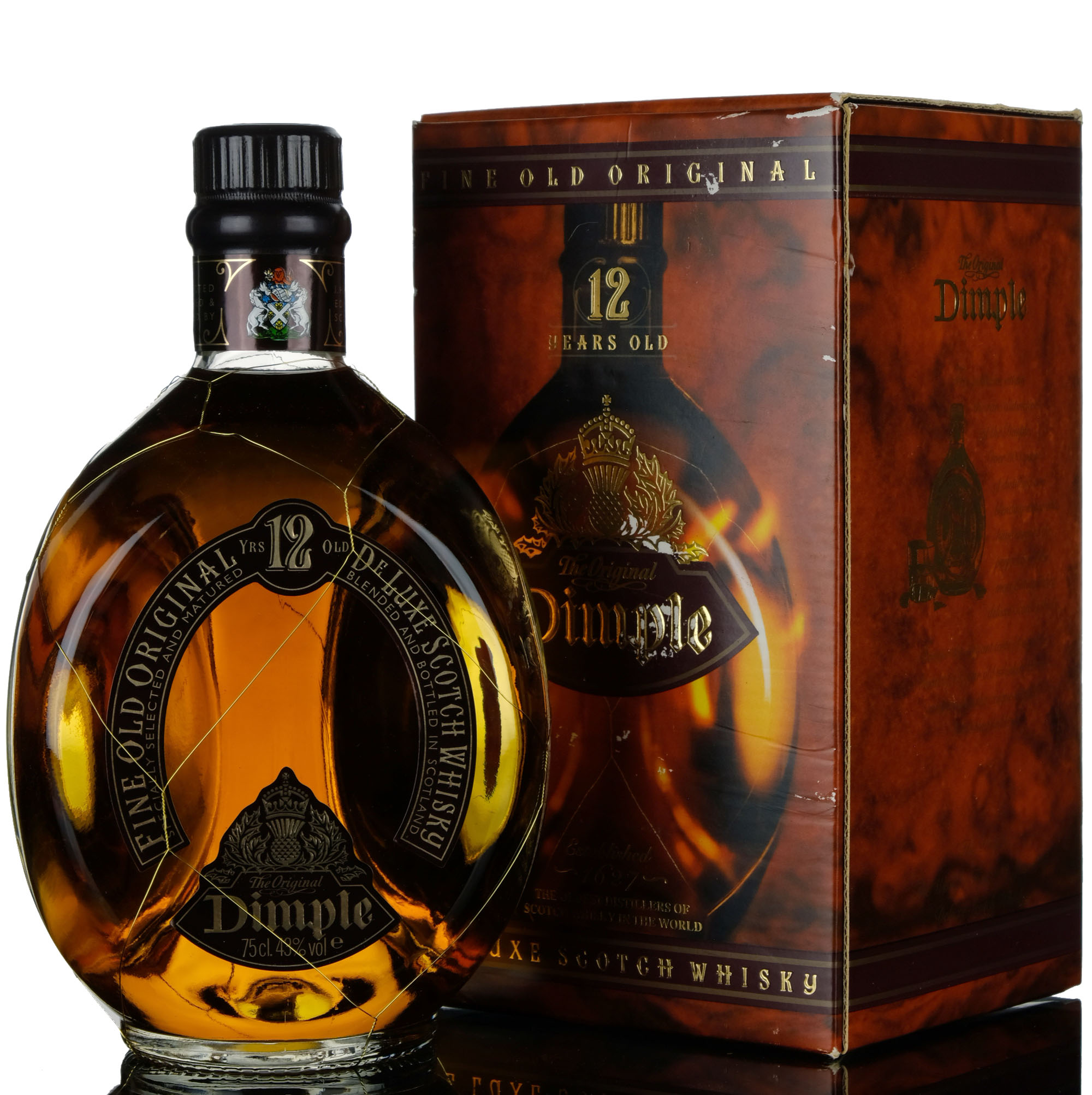 Dimple The Original 12 Year Old, 43% whisky bottle